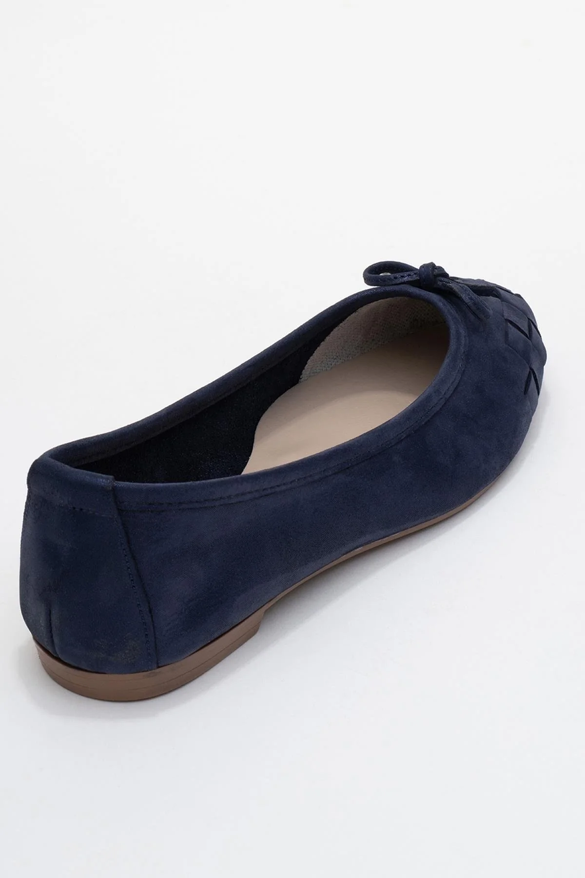 03 - Navy Glitter Genuine Leather Ballet Flat (Women) - Image 5