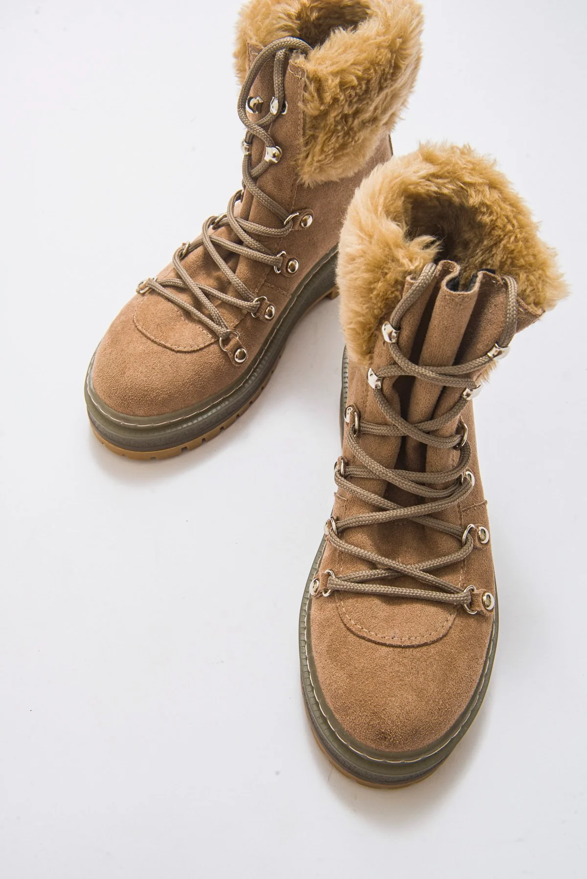 4010 - Beige Suede Boot (Women) - Image 2