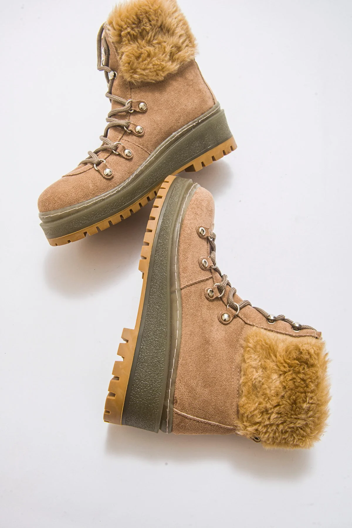 4010 - Beige Suede Boot (Women) - Image 3