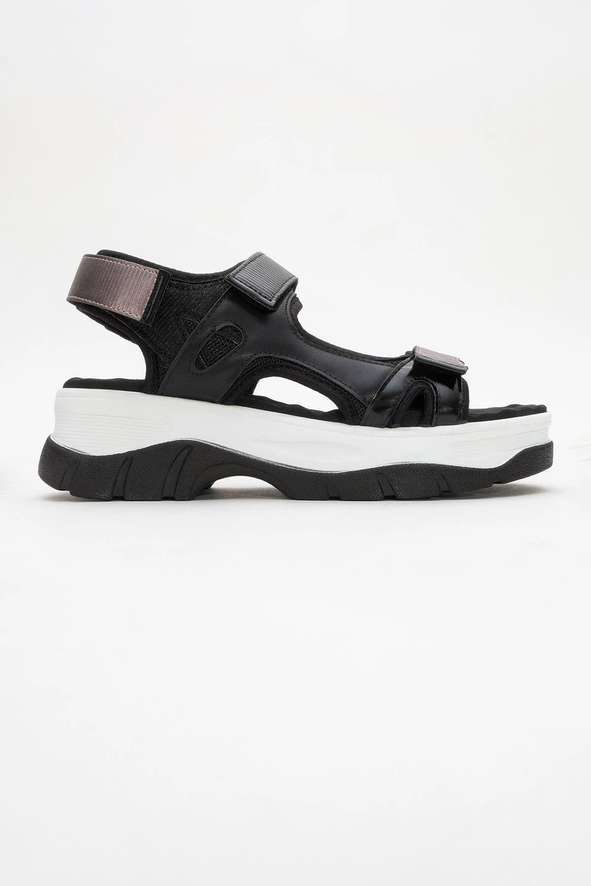 4740 - Black Platinum Strappy Sandal (Women) - Image 6