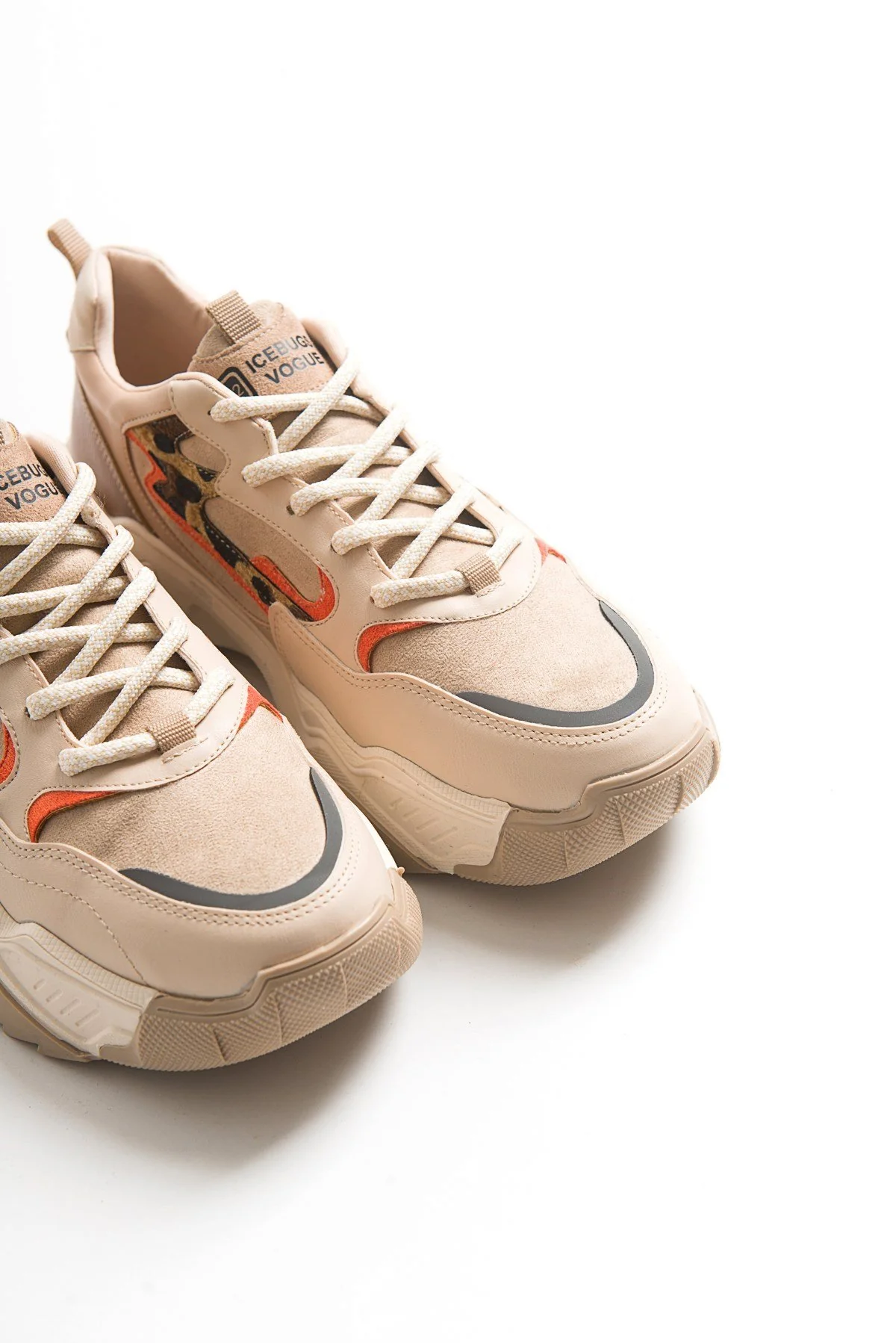 Europa - Beige Patterned Sneaker (Women) - Image 2