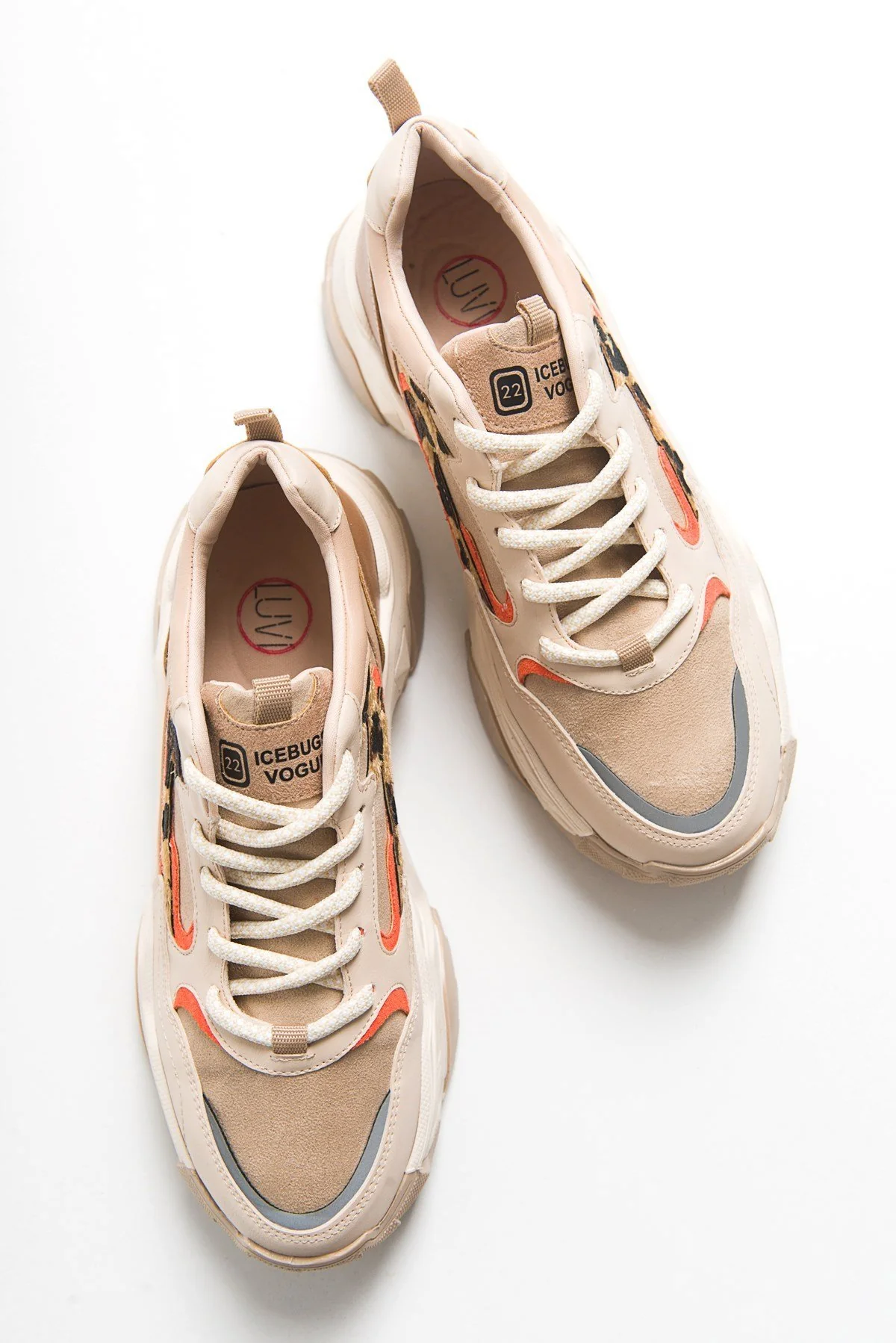 Europa - Beige Patterned Sneaker (Women) - Image 4