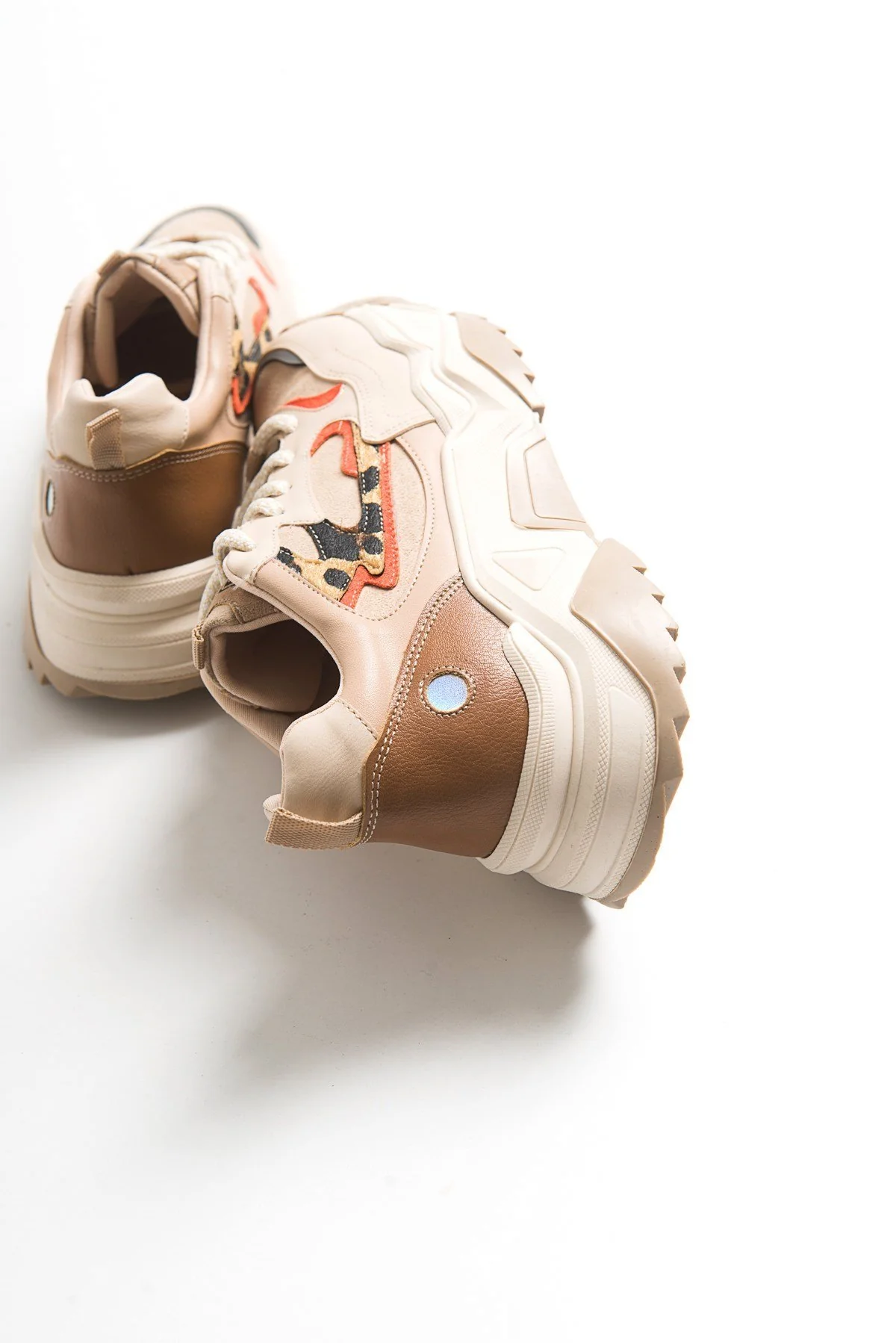 Europa - Beige Patterned Sneaker (Women) - Image 5