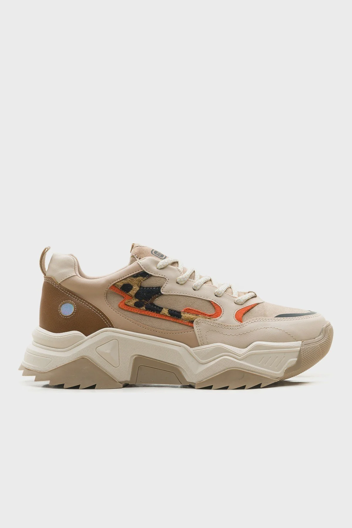 Europa - Beige Patterned Sneaker (Women) - Image 6