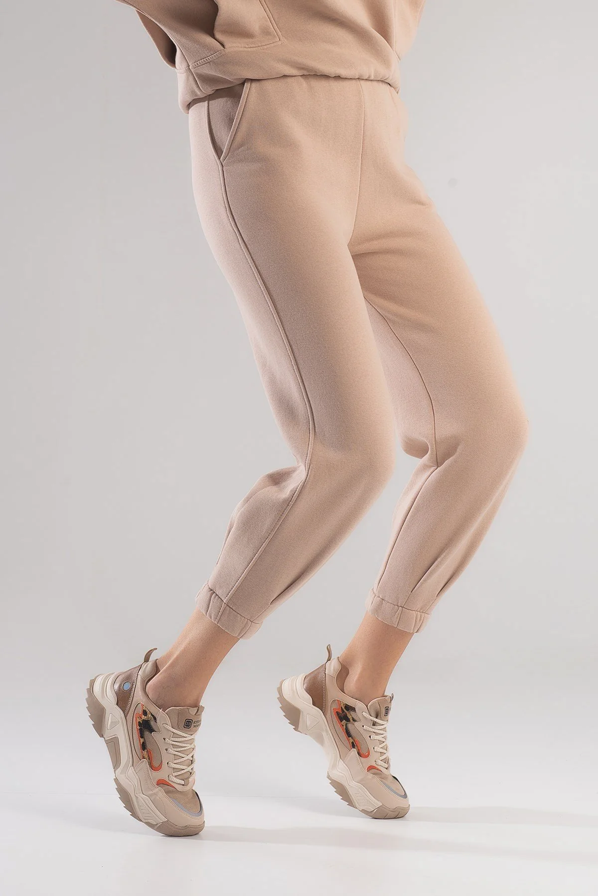 Europa - Beige Patterned Sneaker (Women) - Image 8