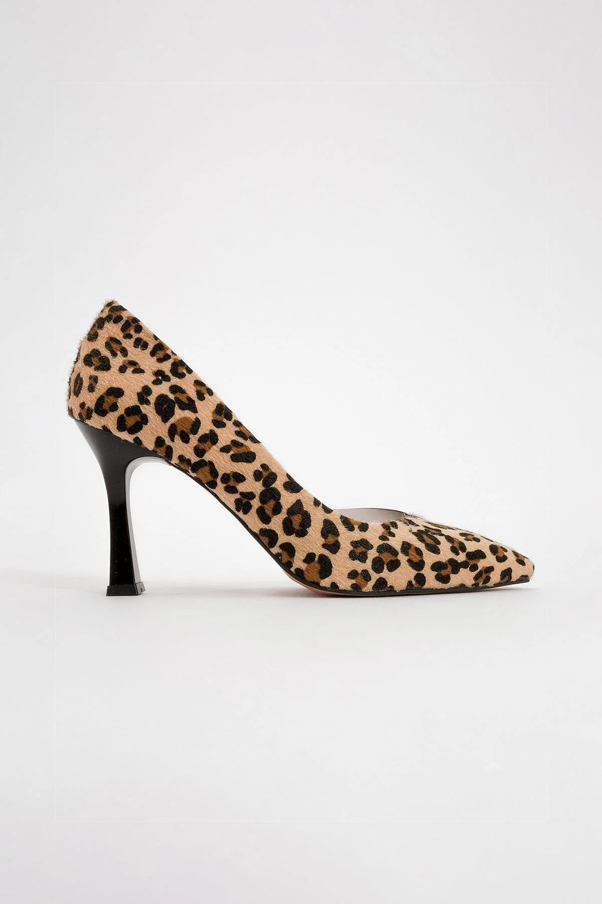 Ursula - Black And Yellow Patterned Heeled Shoe (Women) - Image 4