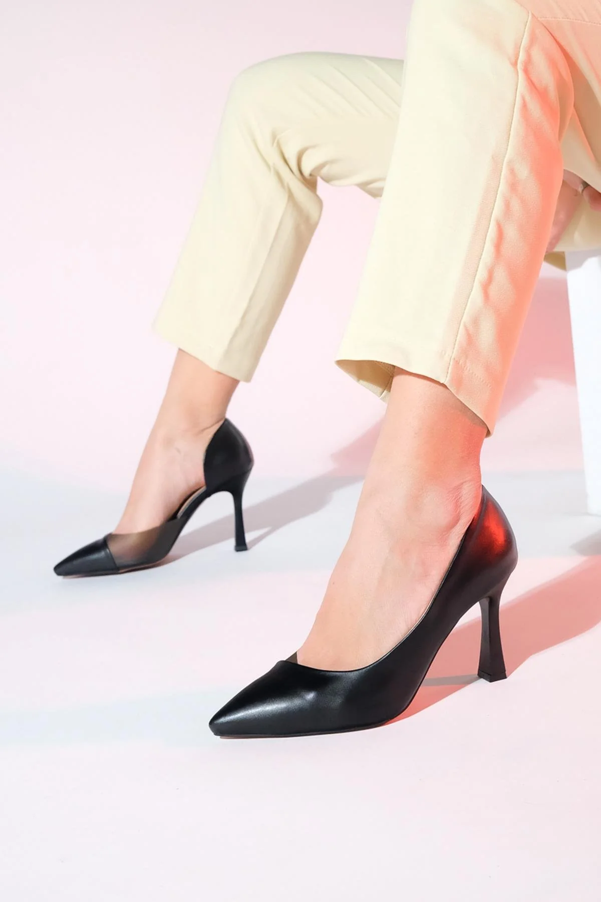 Ursula - Black Heeled Shoe (Women) - Image 7