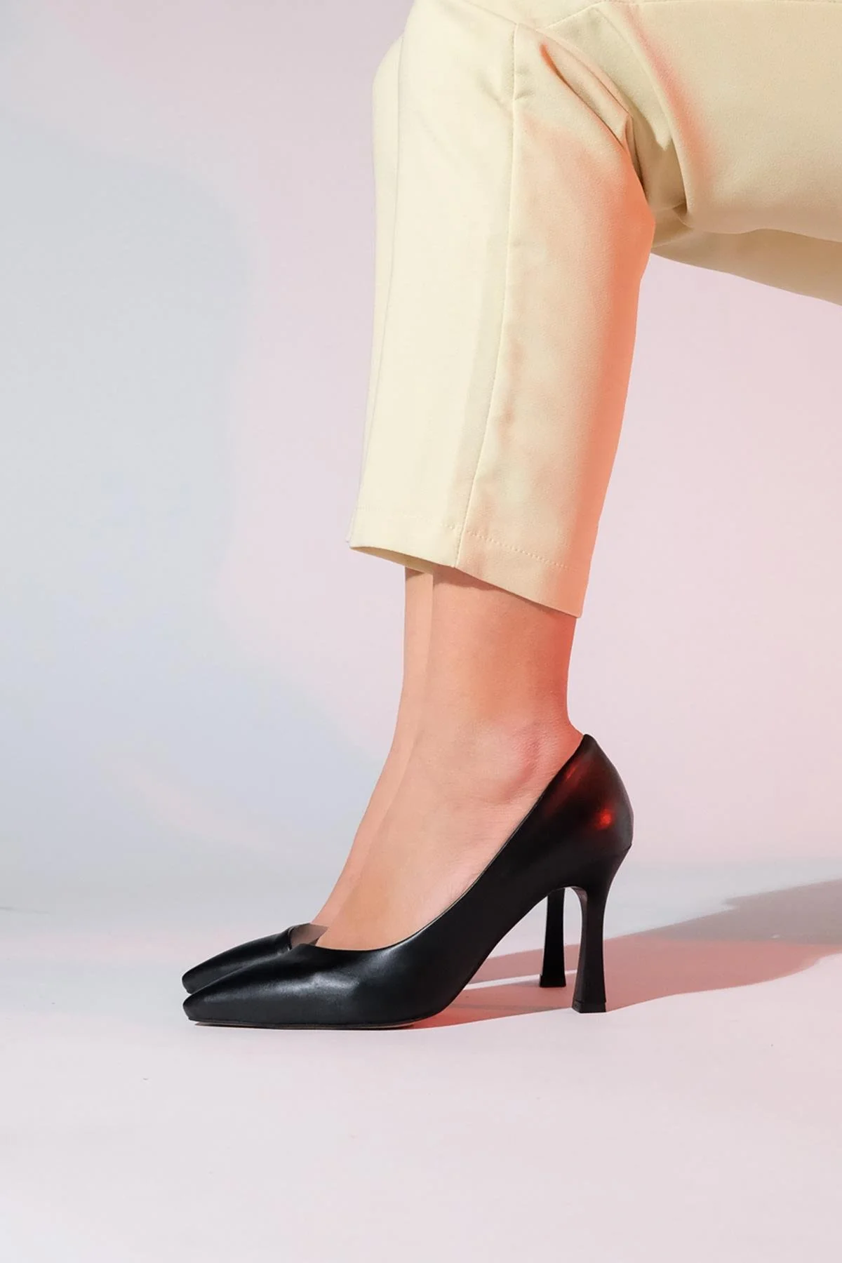 Ursula - Black Heeled Shoe (Women) - Image 9