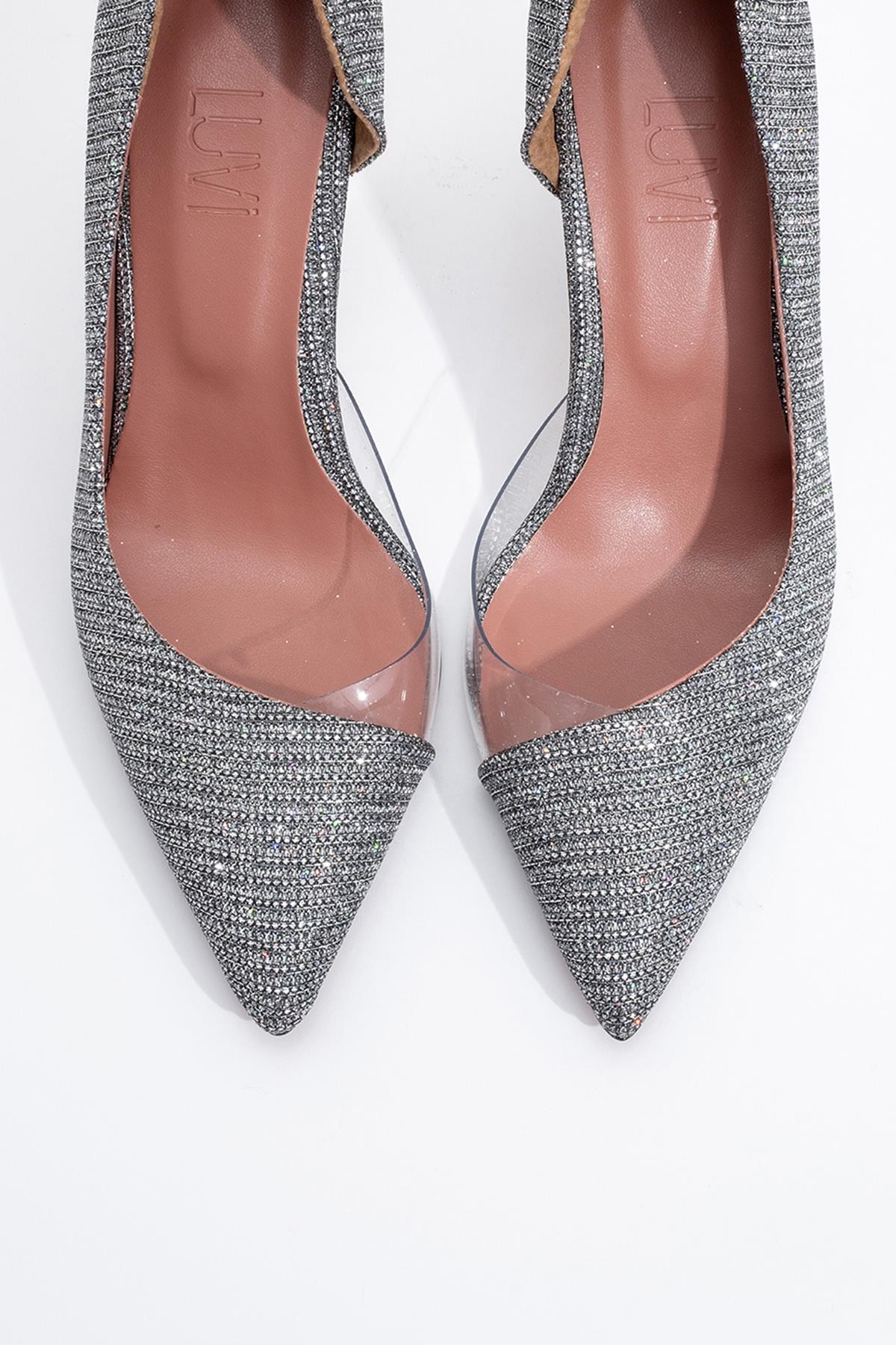 Ursula - Platinum Metallic Heeled Shoe (Women) - Image 5