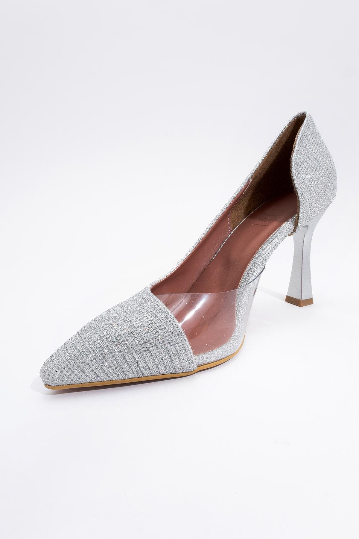 Ursula - Silver Metallic Heeled Shoe (Women) - Image 2