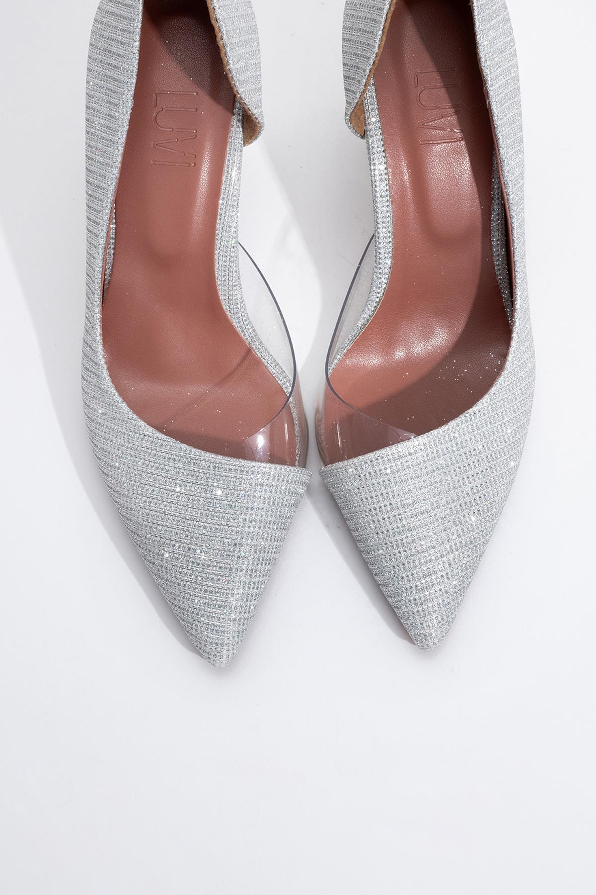 Ursula - Silver Metallic Heeled Shoe (Women) - Image 5