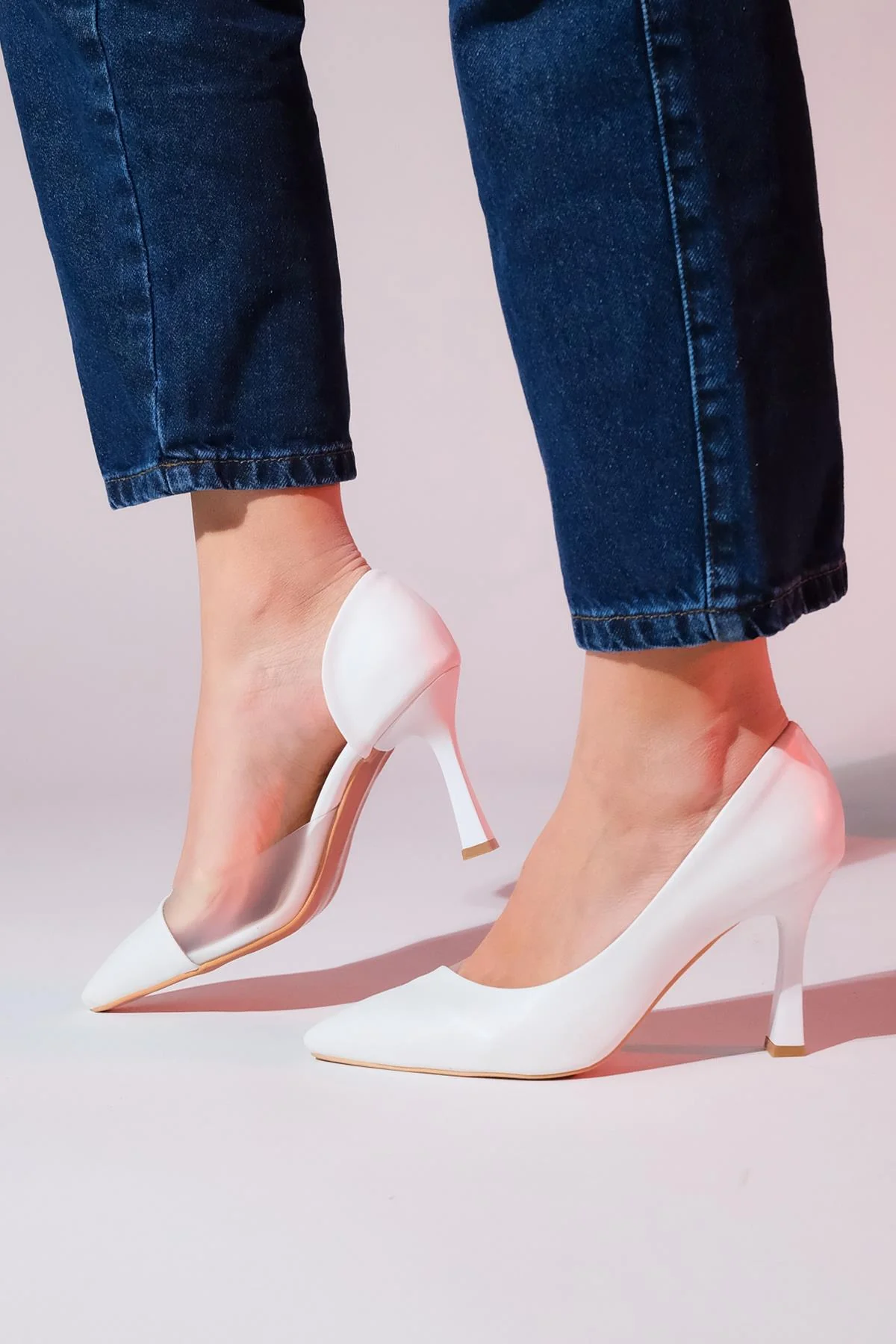 Ursula - White Heeled Shoe (Women) - Image 7