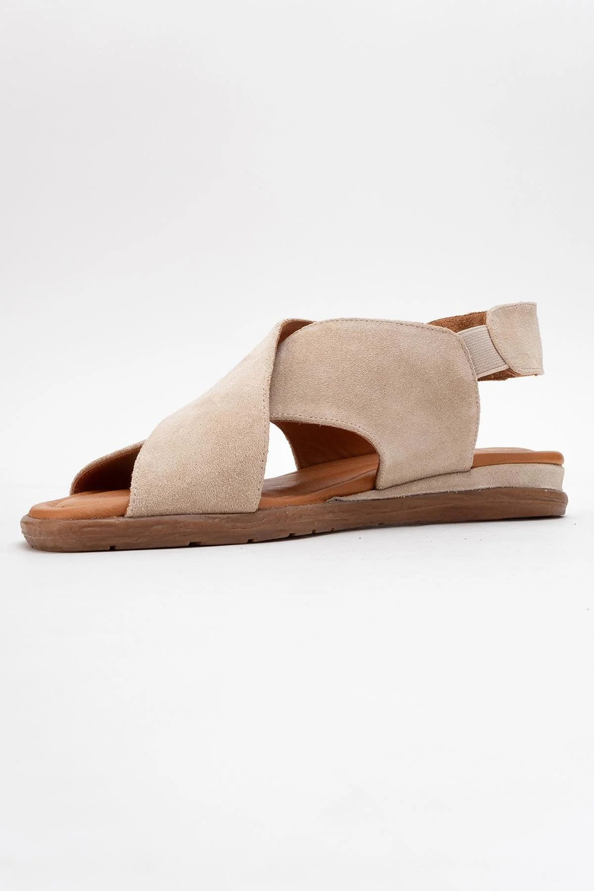 706 - Beige Suede Leather Thong Sandals (Women) - Image 4
