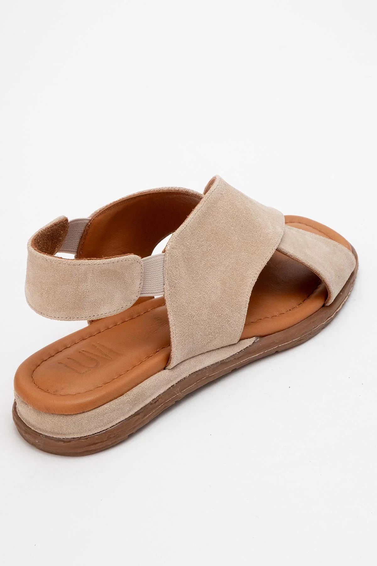 706 - Beige Suede Leather Thong Sandals (Women) - Image 5
