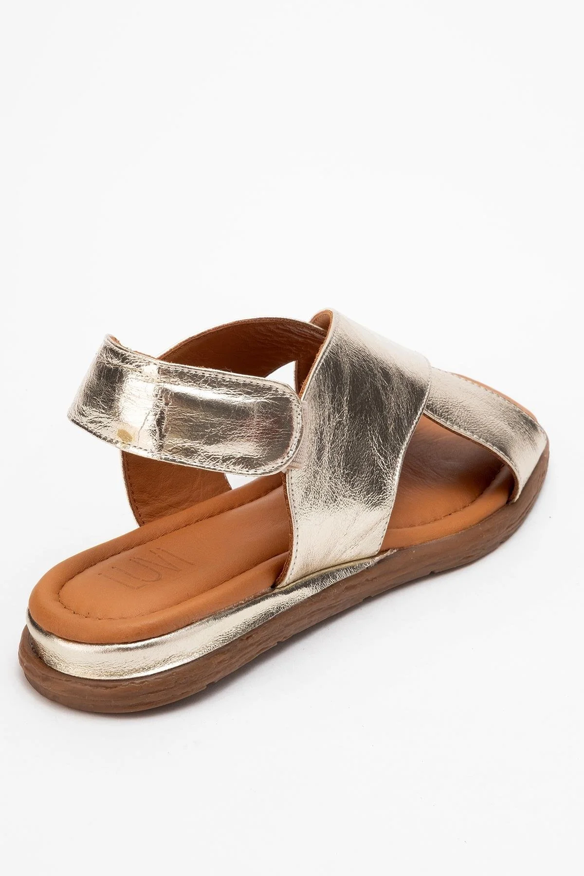 706 - Gold Leather Thong Sandals (Women) - Image 5