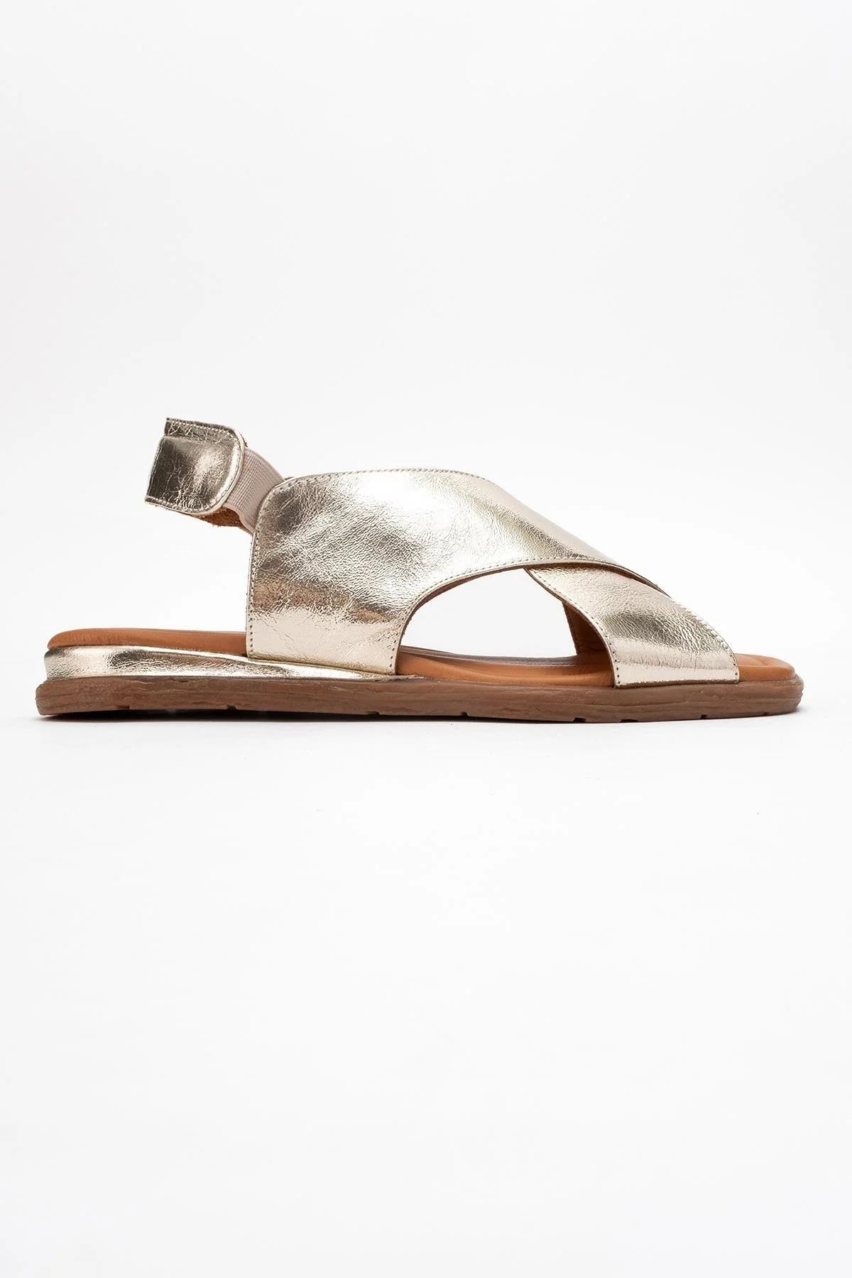 706 - Gold Leather Thong Sandals (Women) - Image 6