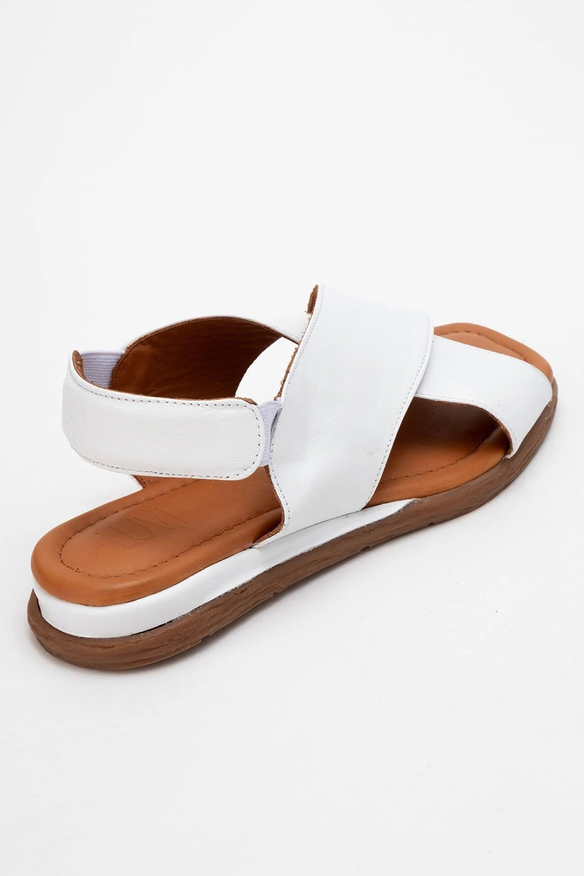 706 - White Leather Thong Sandals (Women) - Image 5