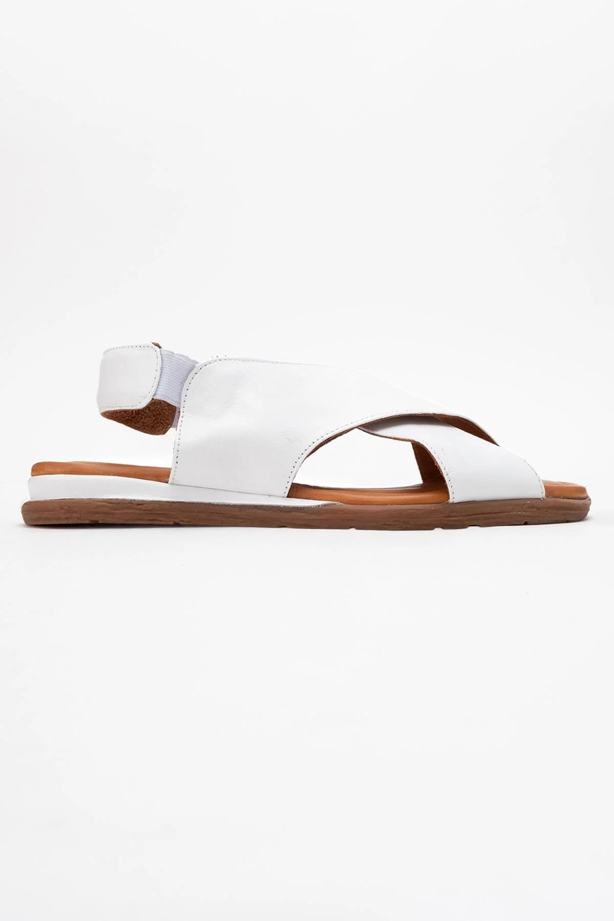 706 - White Leather Thong Sandals (Women) - Image 6