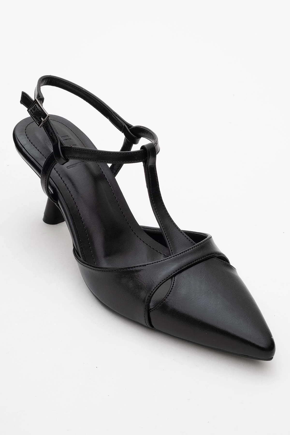 Abelia - Black Slim Heel Pump (Women) - Image 3