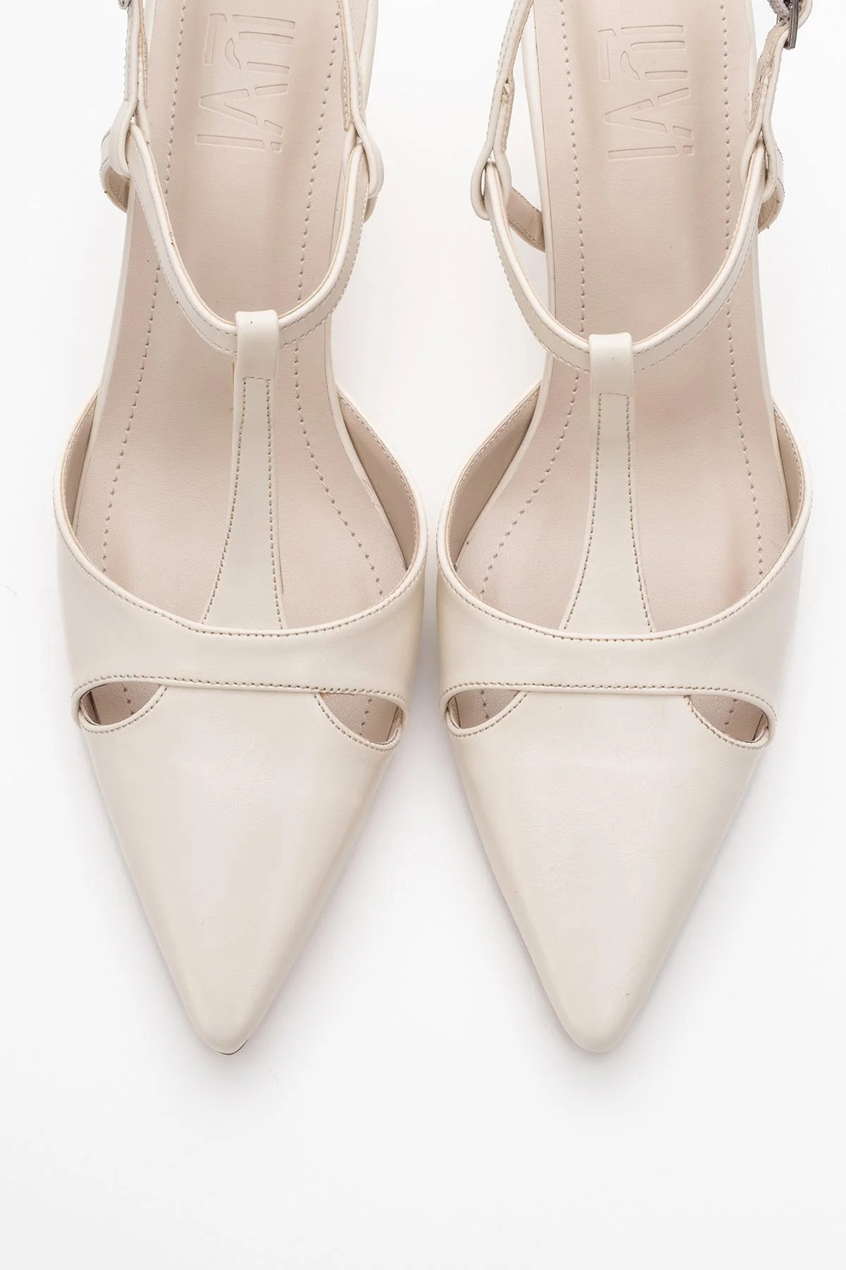 Abelia - Off-White Stiletto Heel Shoe (Women) - Image 2