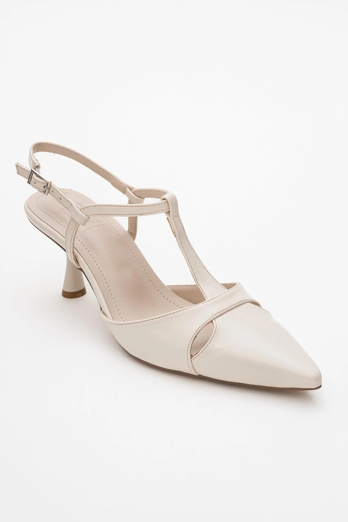 Abelia - Off-White Stiletto Heel Shoe (Women) - Image 3