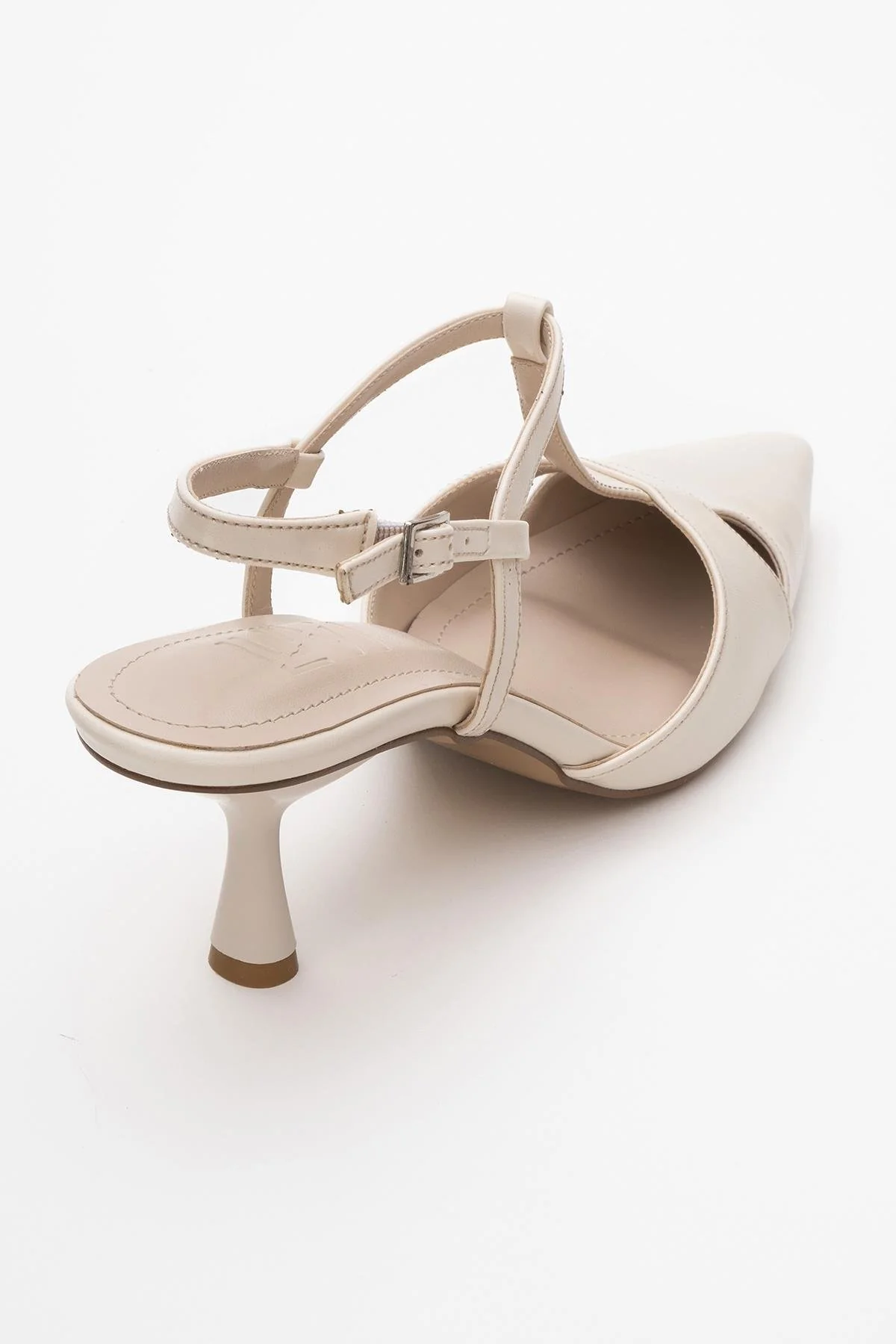 Abelia - Off-White Stiletto Heel Shoe (Women) - Image 5