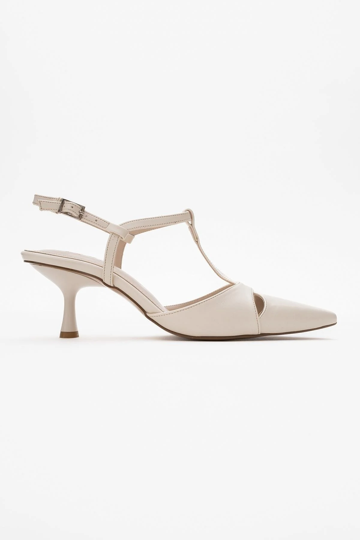 Abelia - Off-White Stiletto Heel Shoe (Women) - Image 6