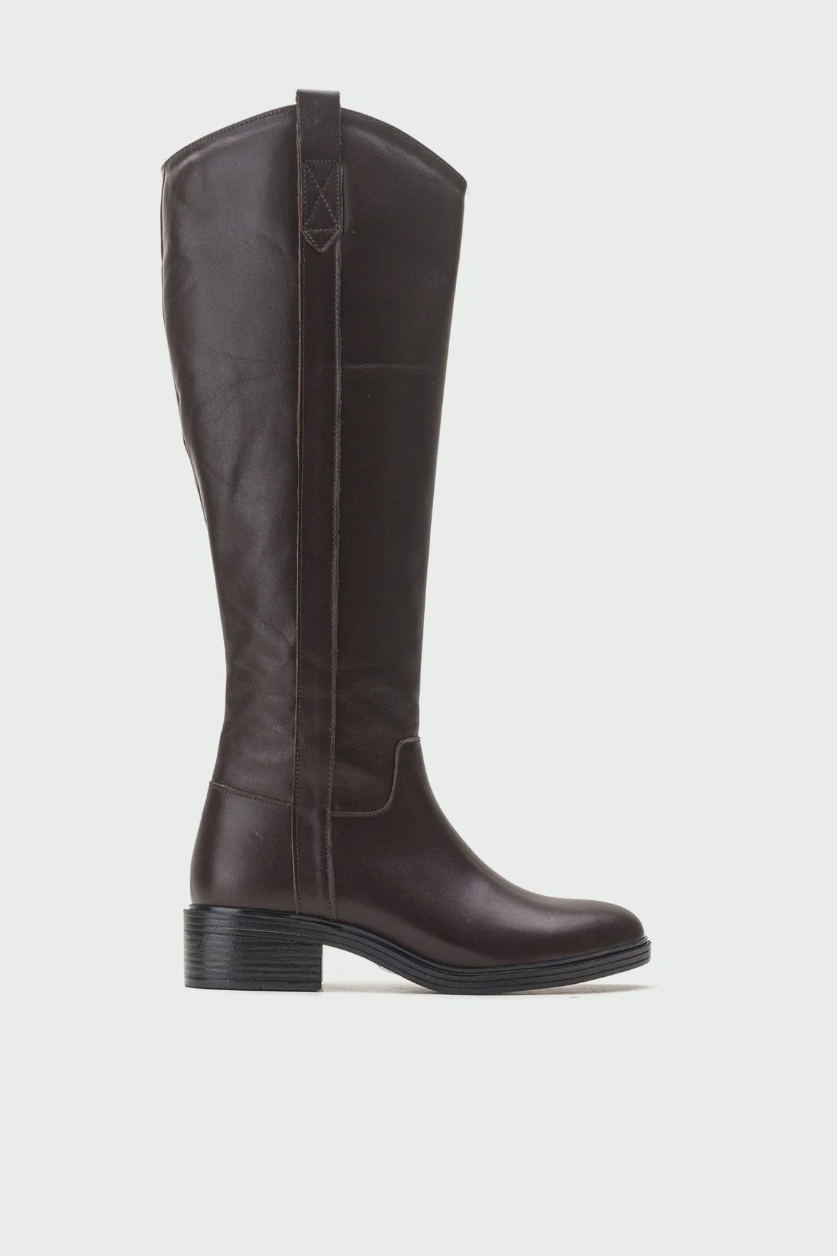 Acro Brown Leather Heeled Boot (Women) - Image 7