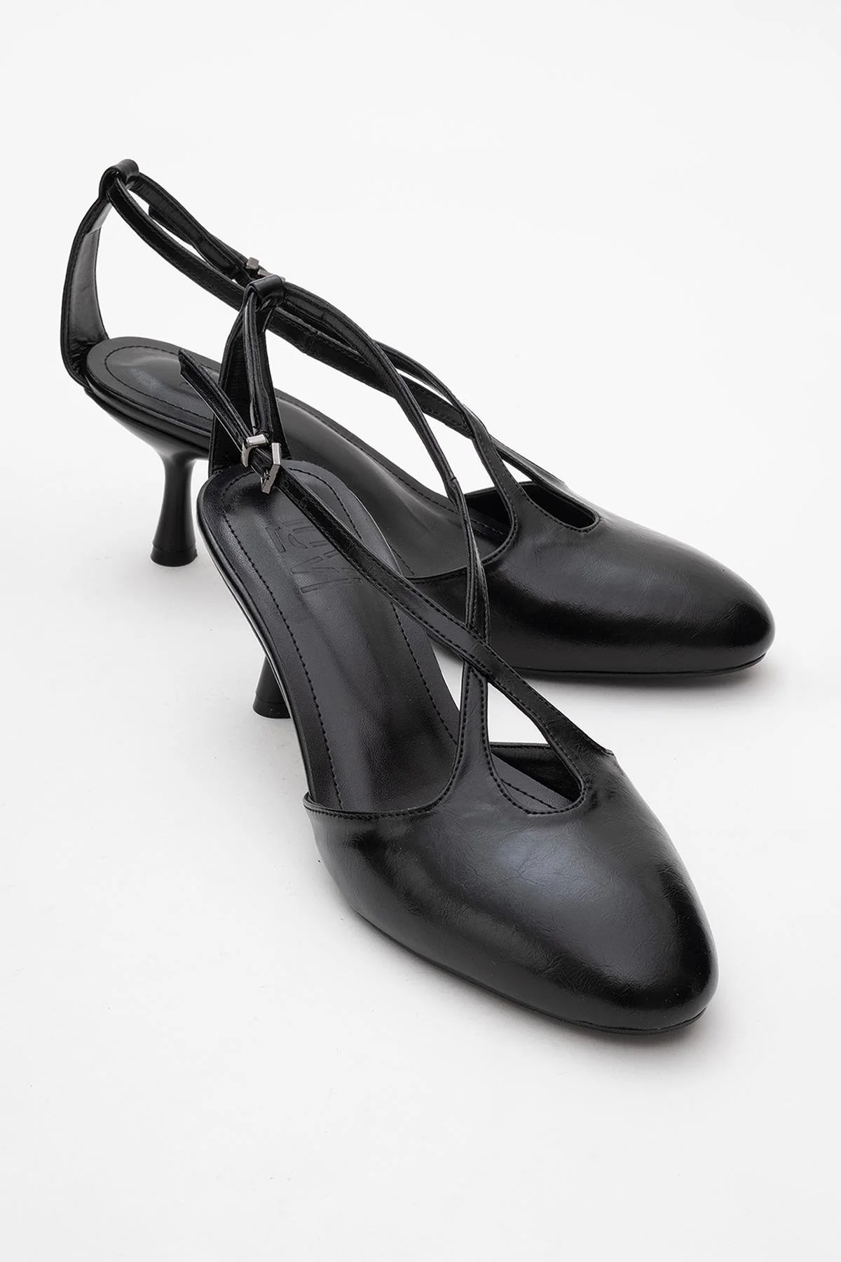 Agves - Black Heeled Sandal (Women)