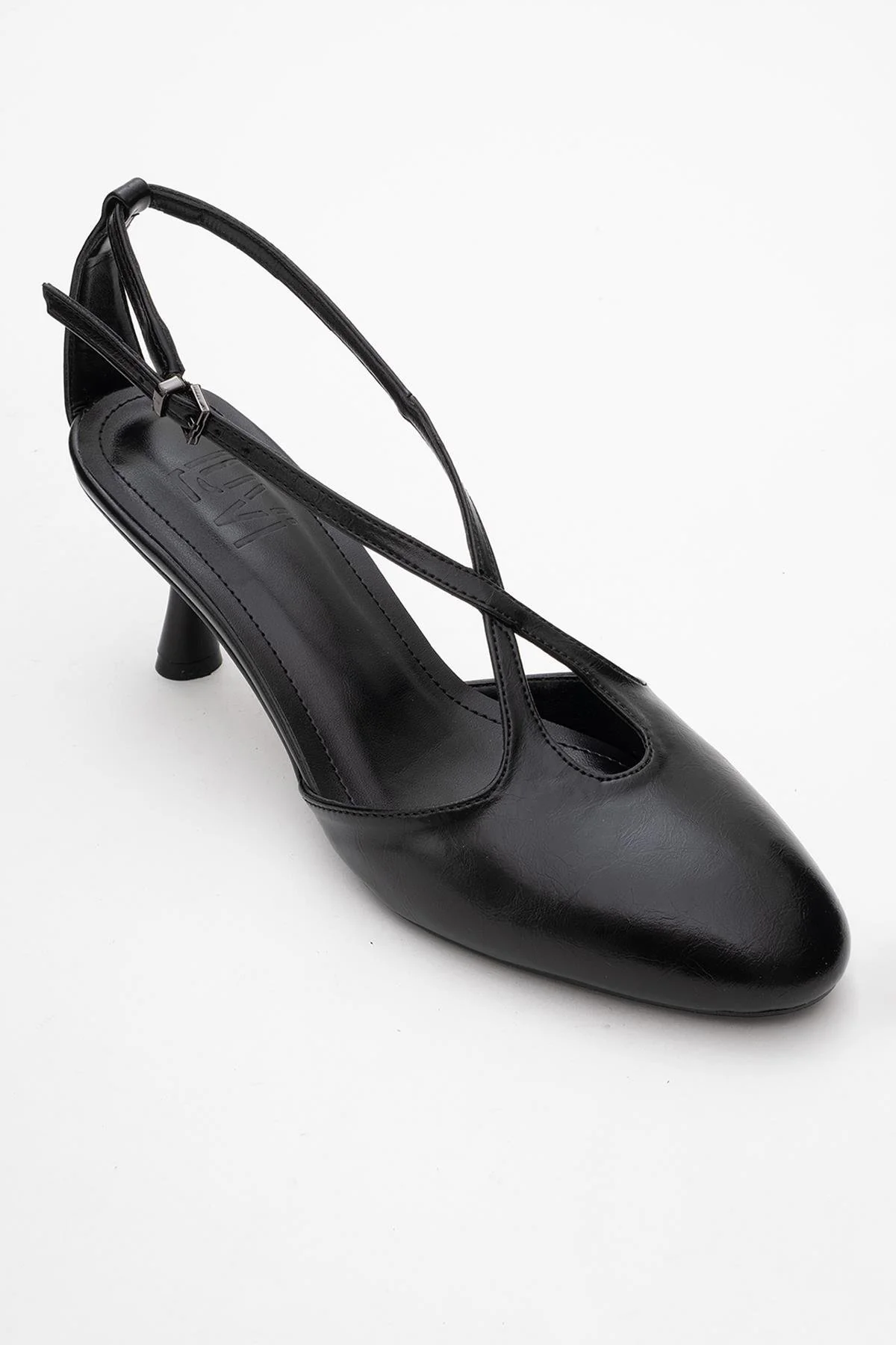 Agves - Black Heeled Sandal (Women) - Image 3