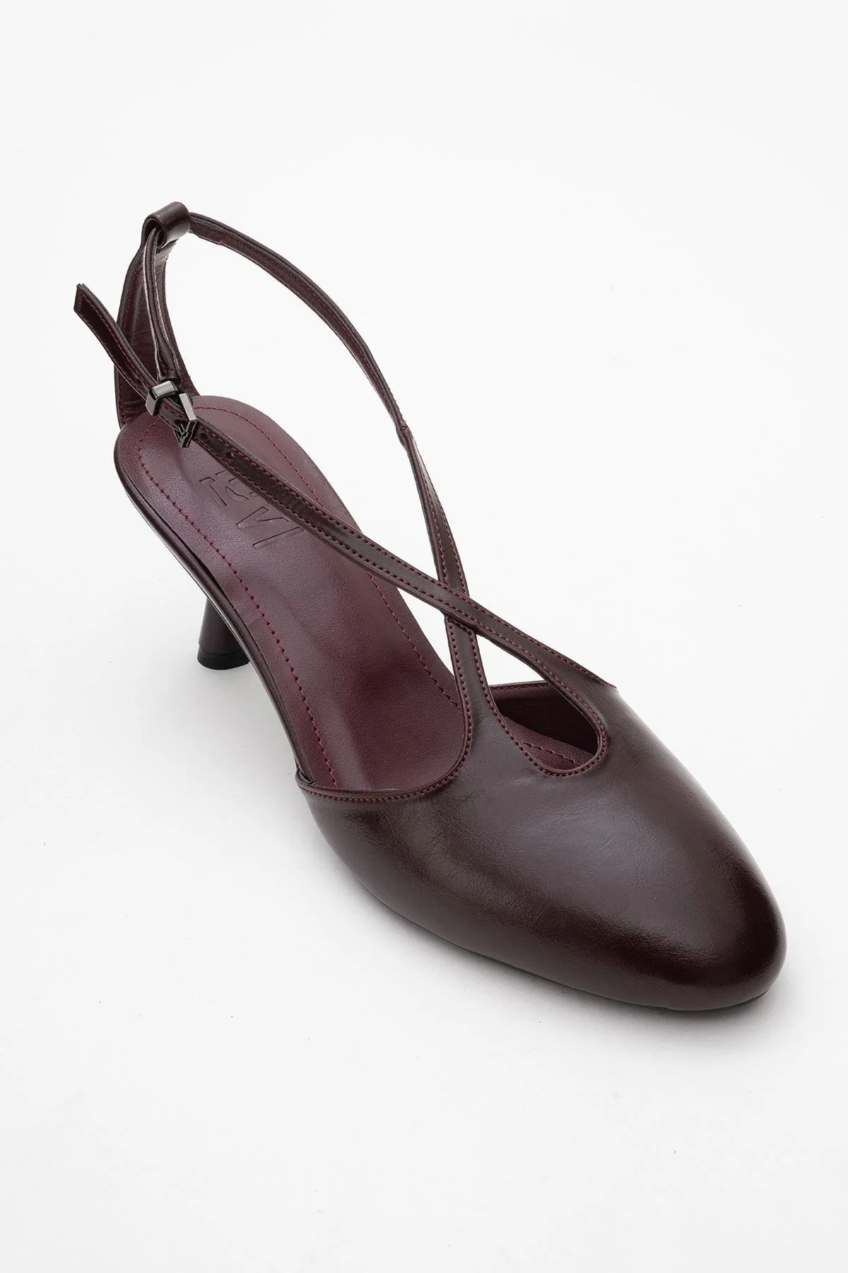 Agves - Burgundy Heeled Sandal (Women) - Image 3