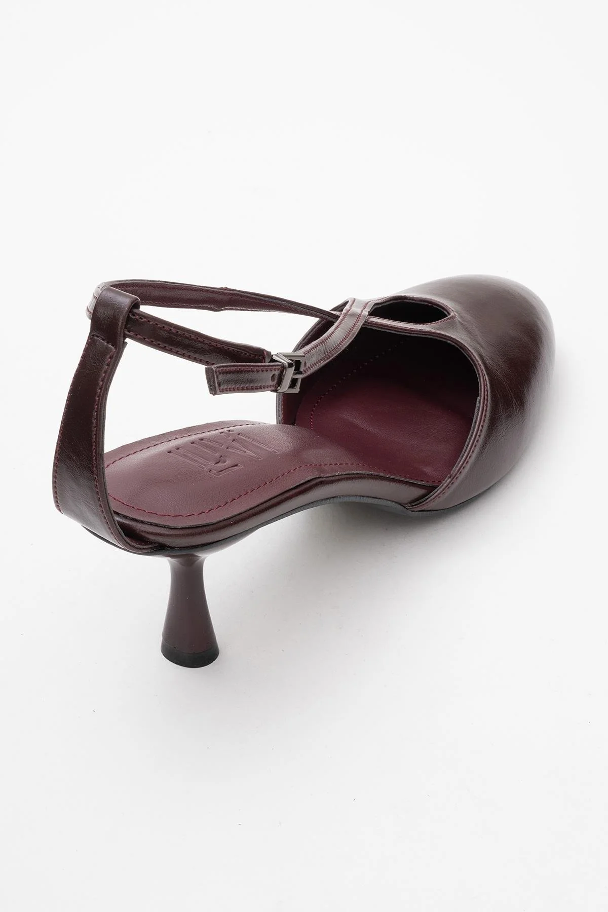 Agves - Burgundy Heeled Sandal (Women) - Image 5