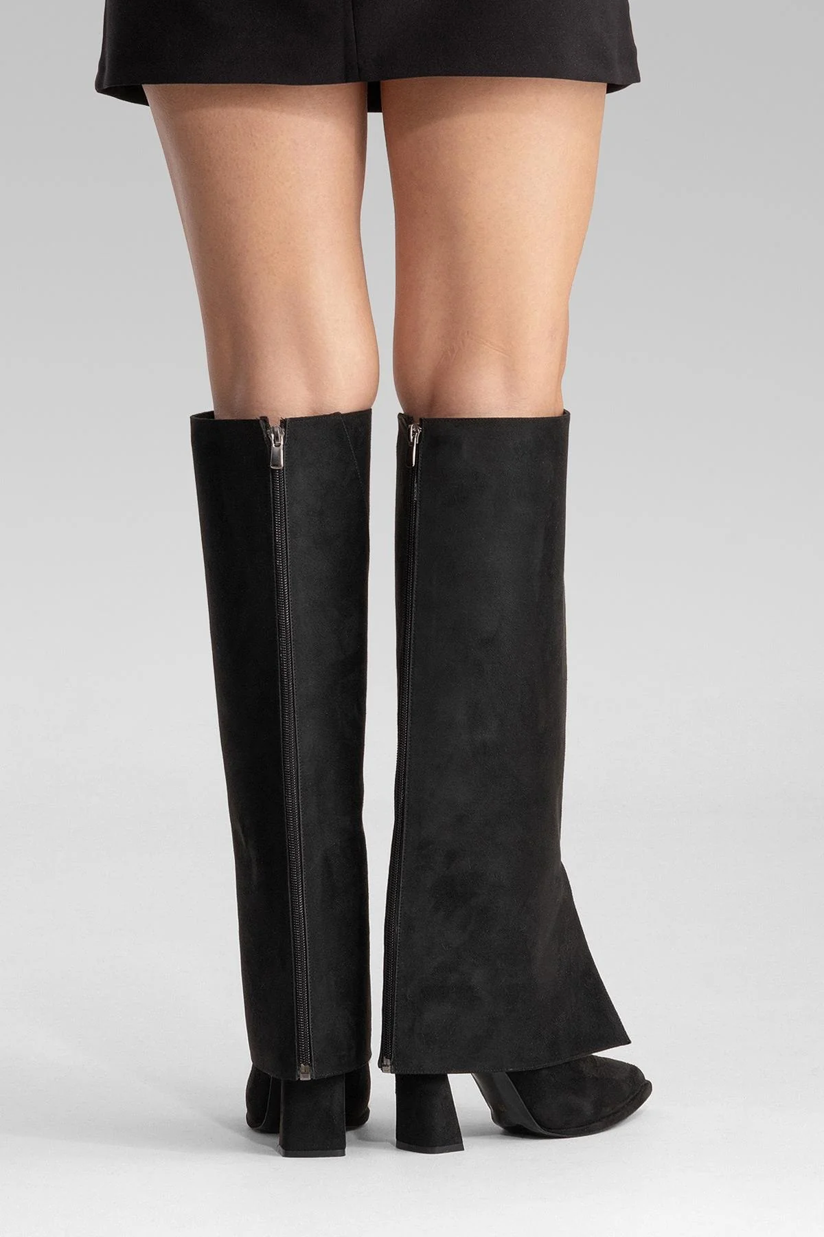 AJA - Black Block Heel Boot (Women) - Image 10