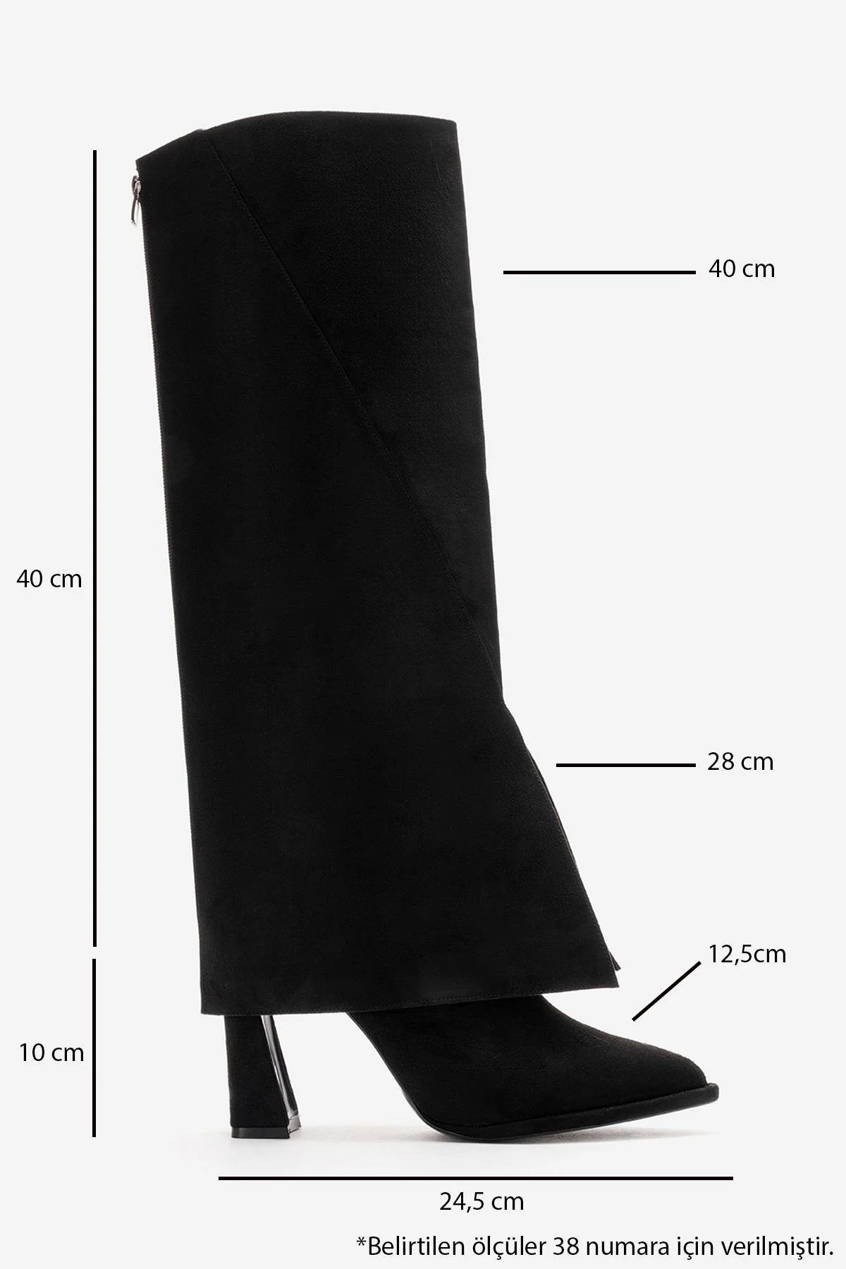 AJA - Black Block Heel Boot (Women) - Image 3