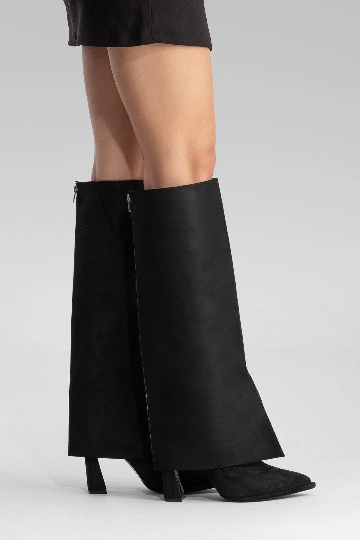 AJA - Black Block Heel Boot (Women) - Image 9