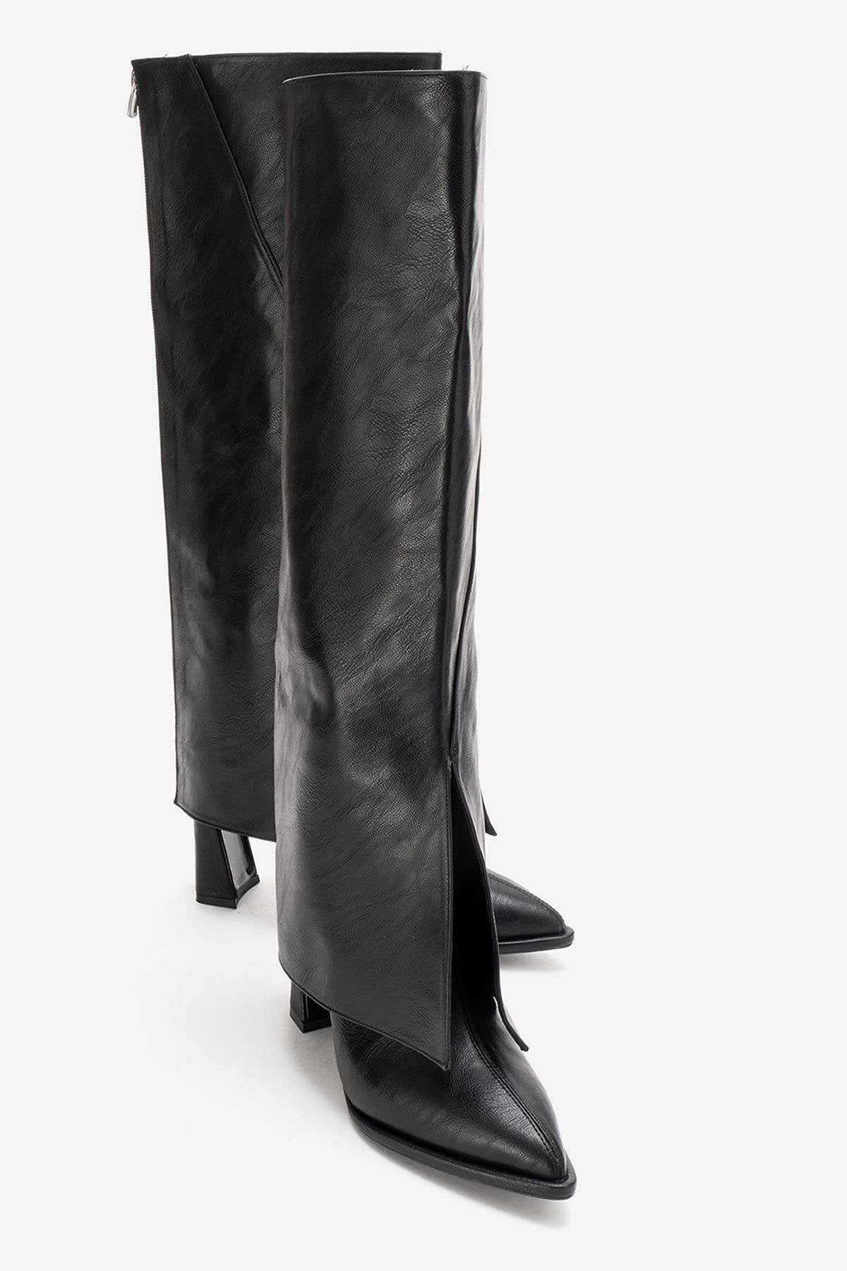 AJA - Black Block Heel Boot (Women)