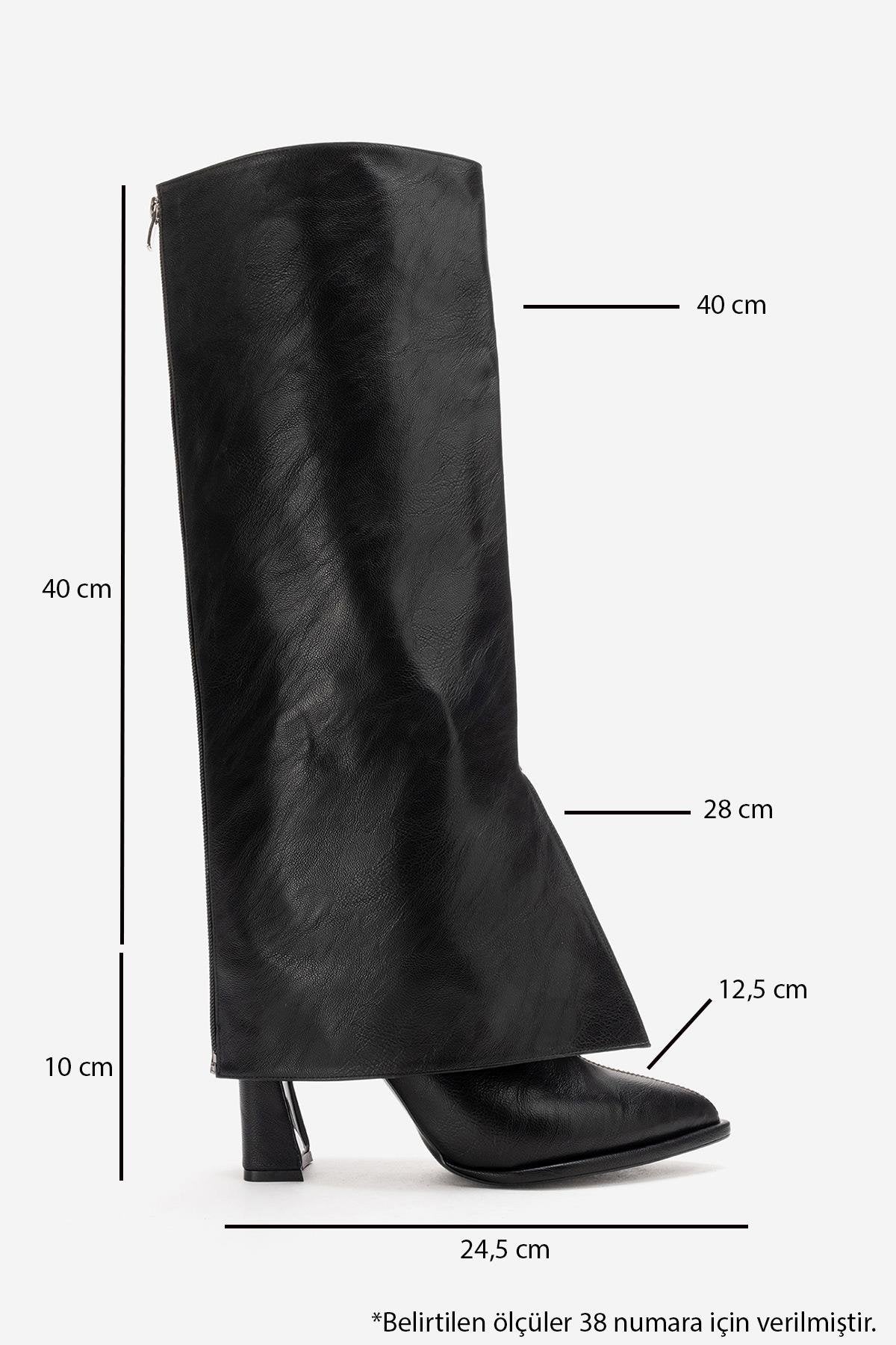 AJA - Black Block Heel Boot (Women) - Image 3
