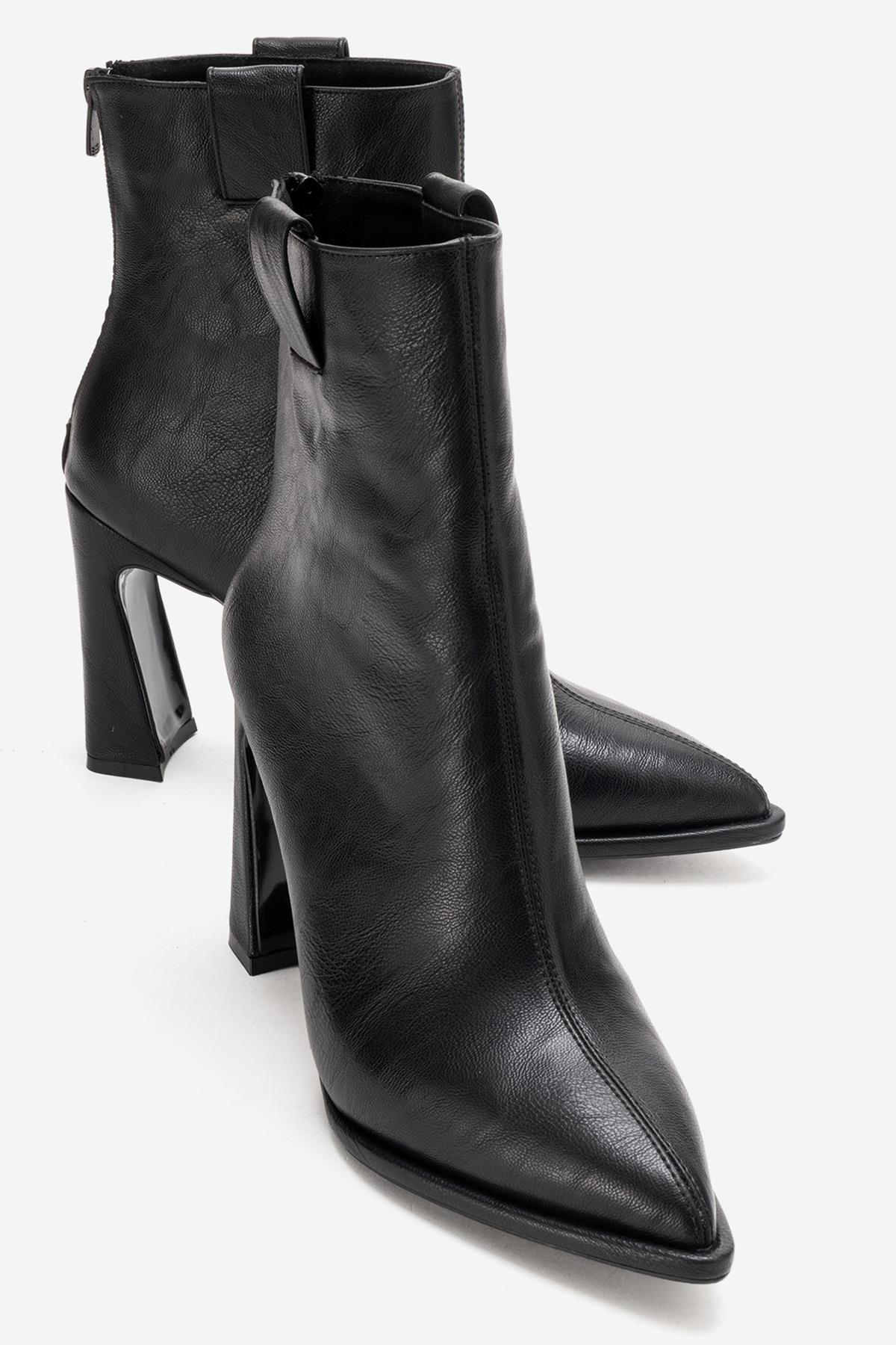 AJA - Black Block Heel Boot (Women) - Image 4