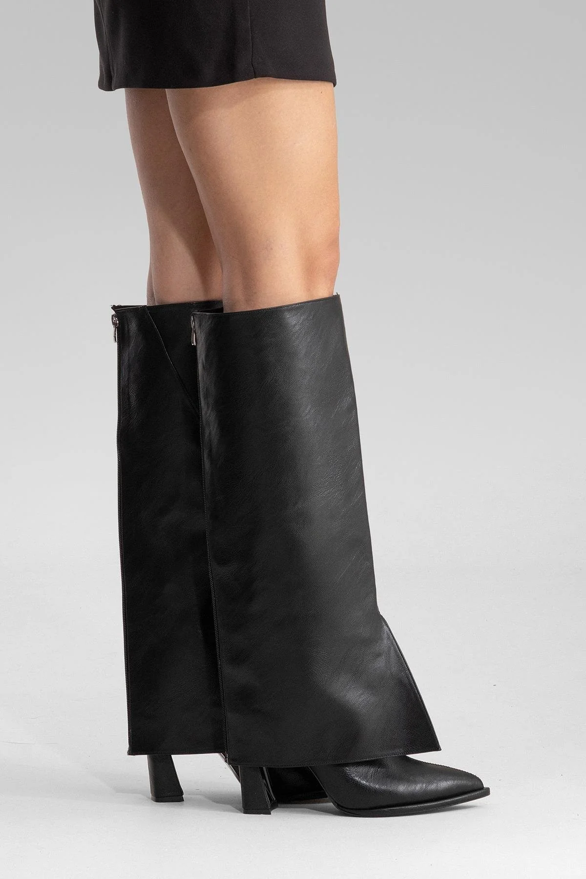 AJA - Black Block Heel Boot (Women) - Image 7