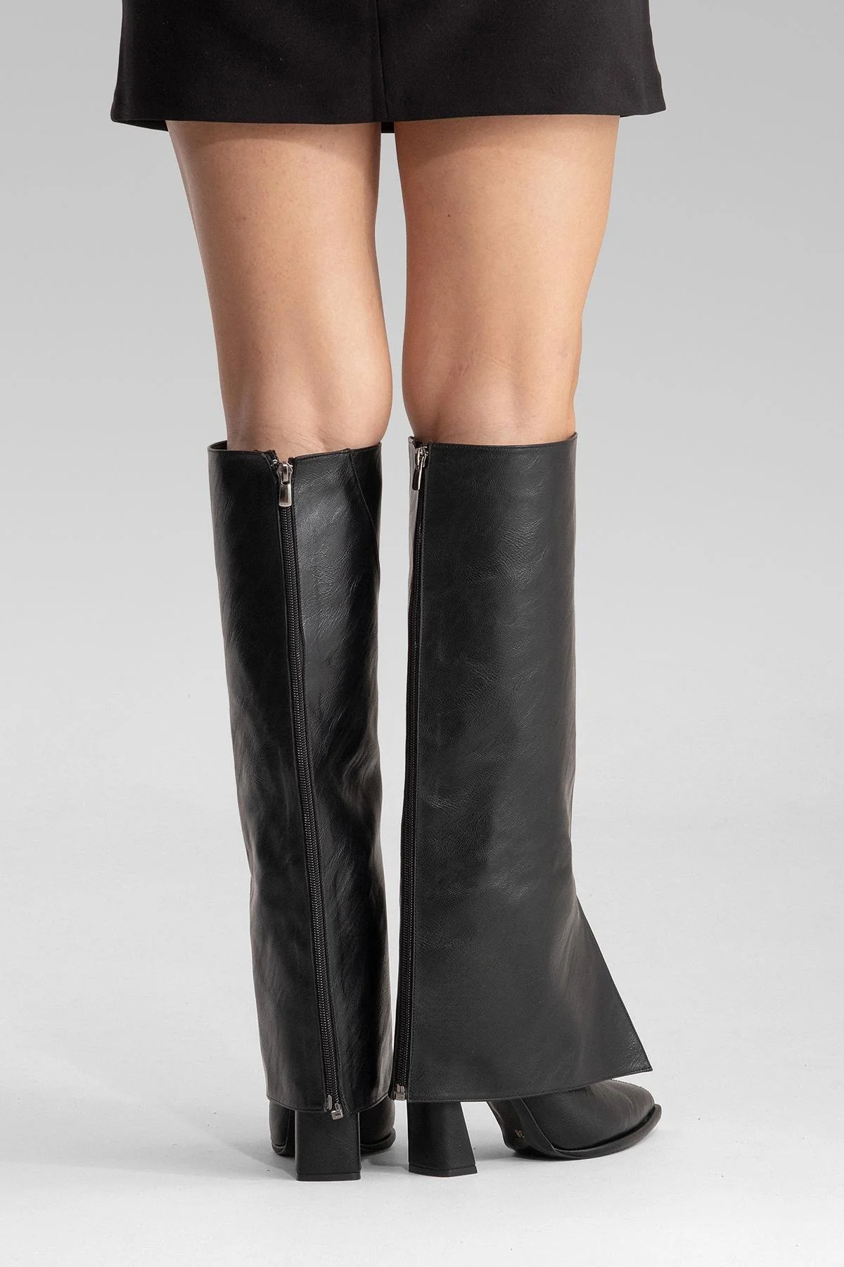 AJA - Black Block Heel Boot (Women) - Image 8