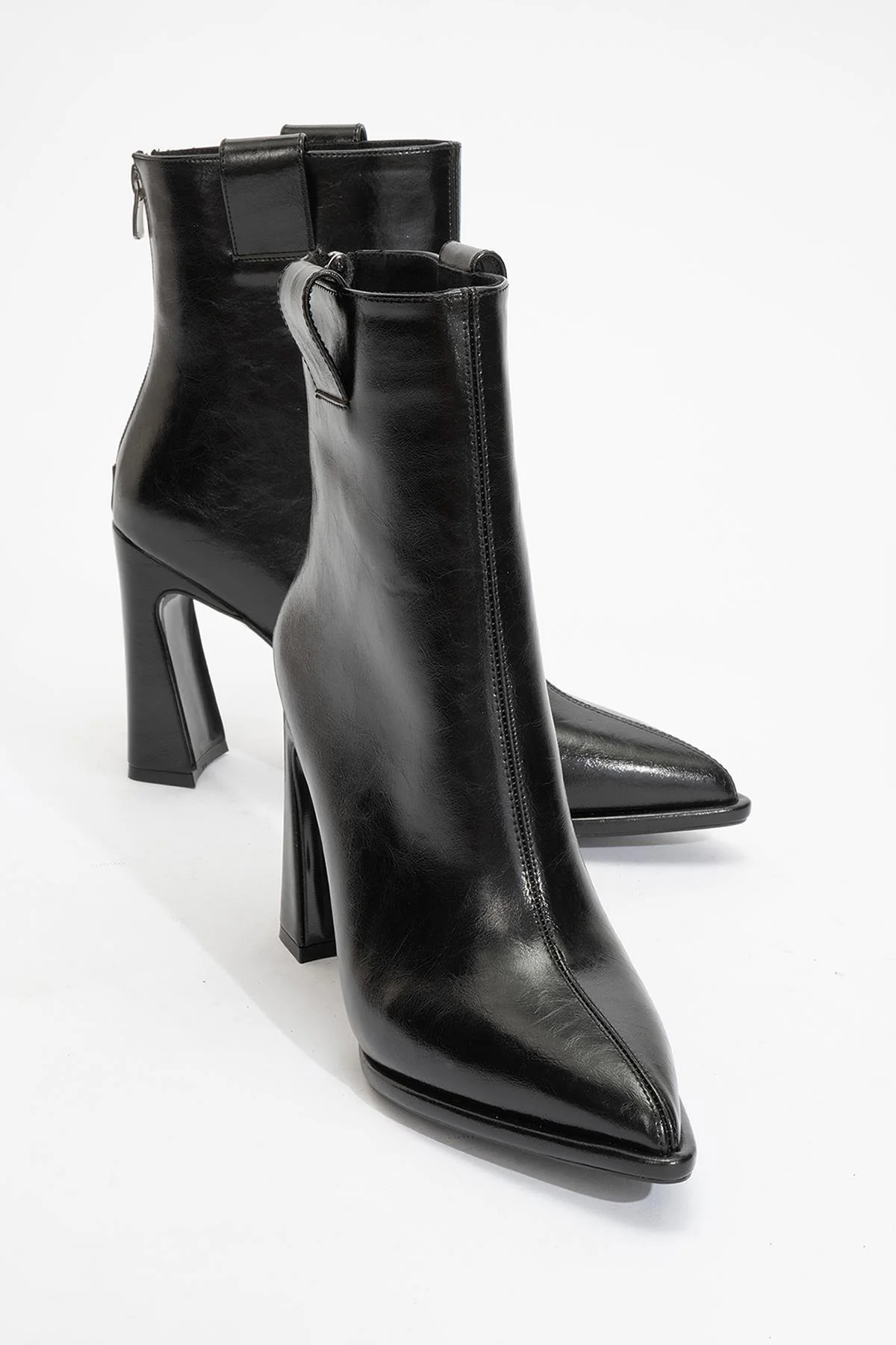 Aja - Black Block Heel Convertible Knee-High Boot (Women) - Image 3