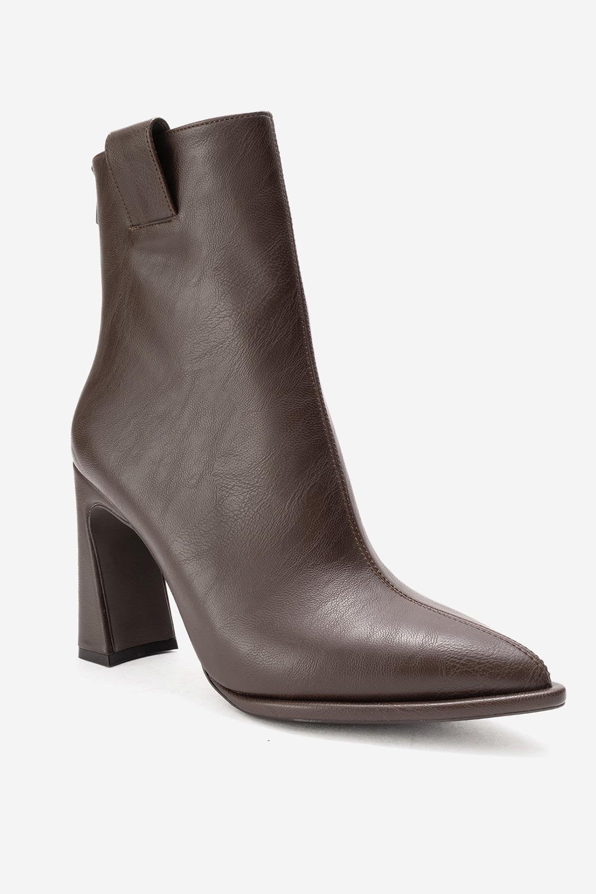 AJA - Brown Block Heel Boot (Women) - Image 5