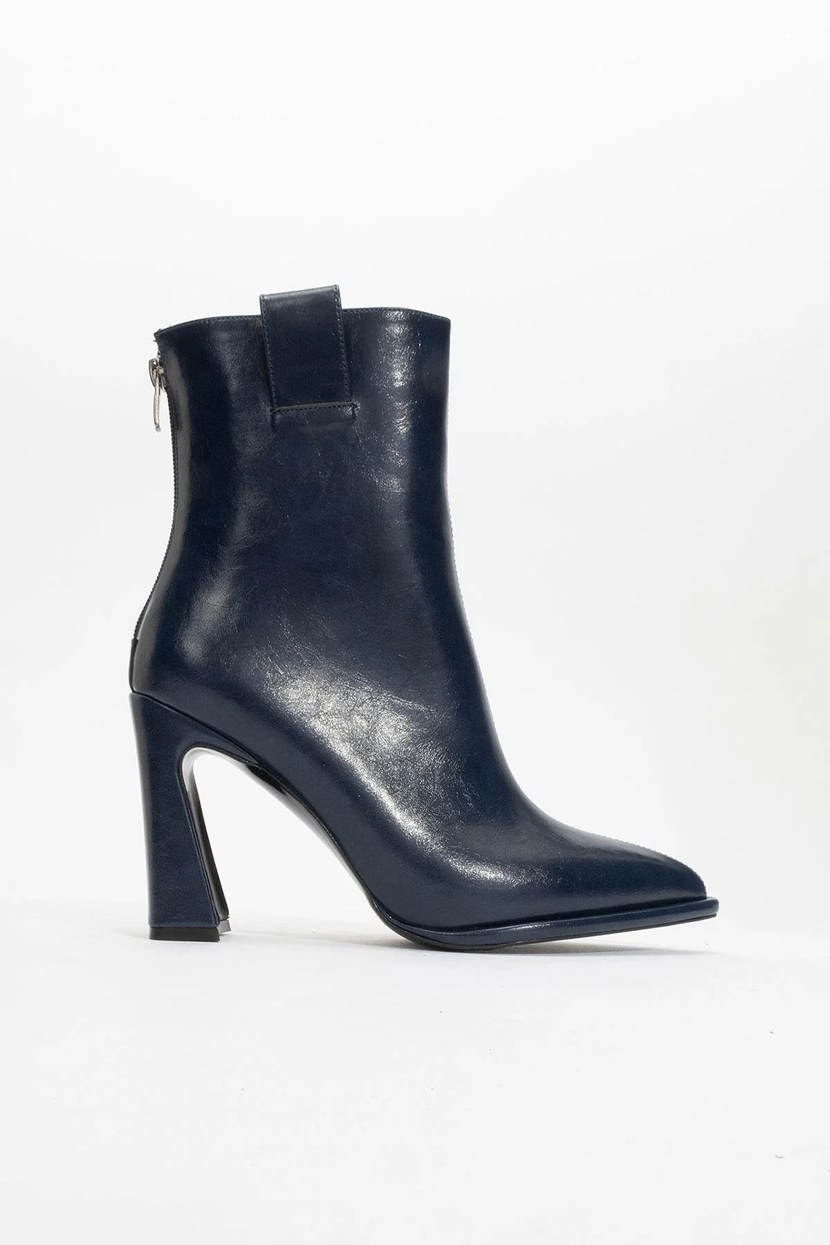 Aja - Navy Block Heel Convertible Knee-High Boot (Women) - Image 7