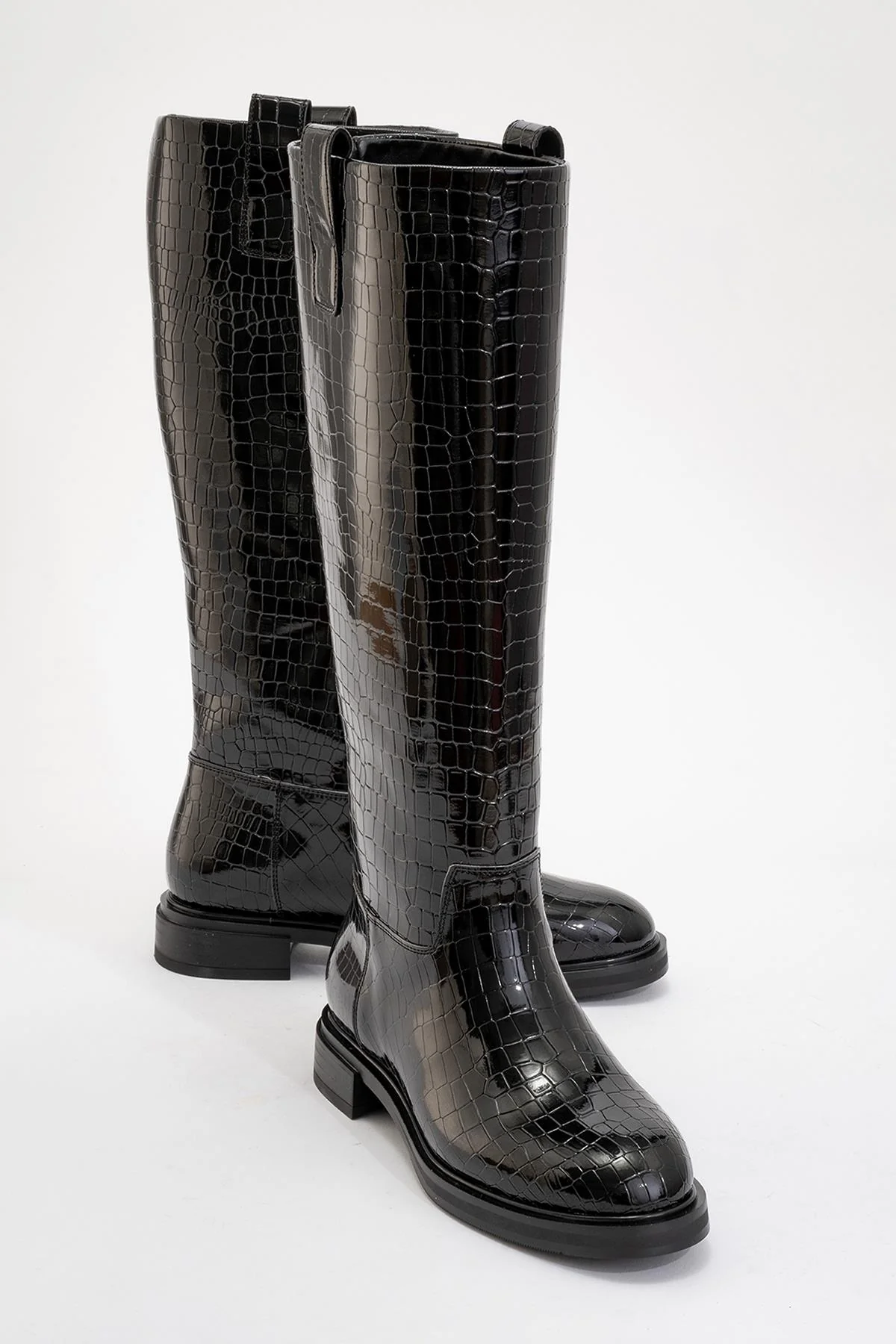 Alaska Black Pattern Western Boot (Women)