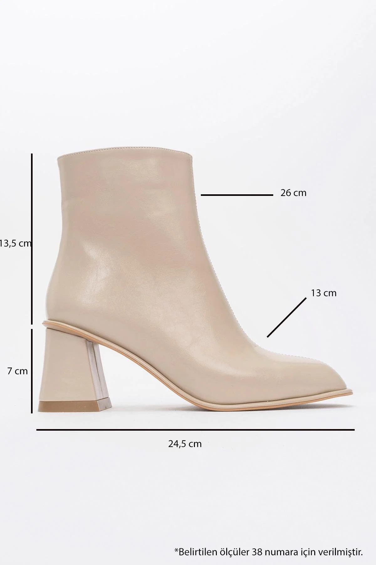 Alba Beige Block Heel Boot (Women) - Image 4