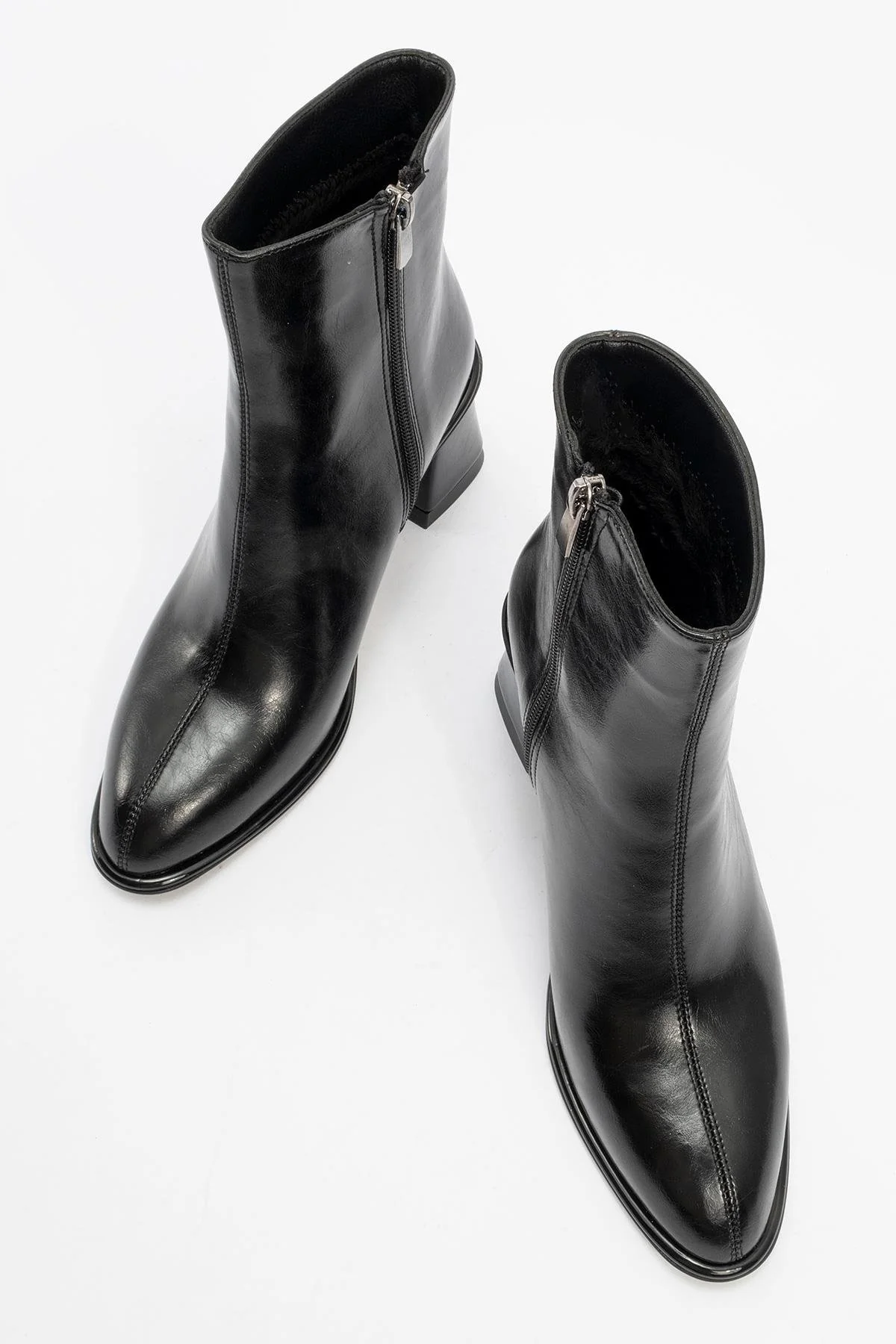 Alba Black Block Heel Boot (Women) - Image 2