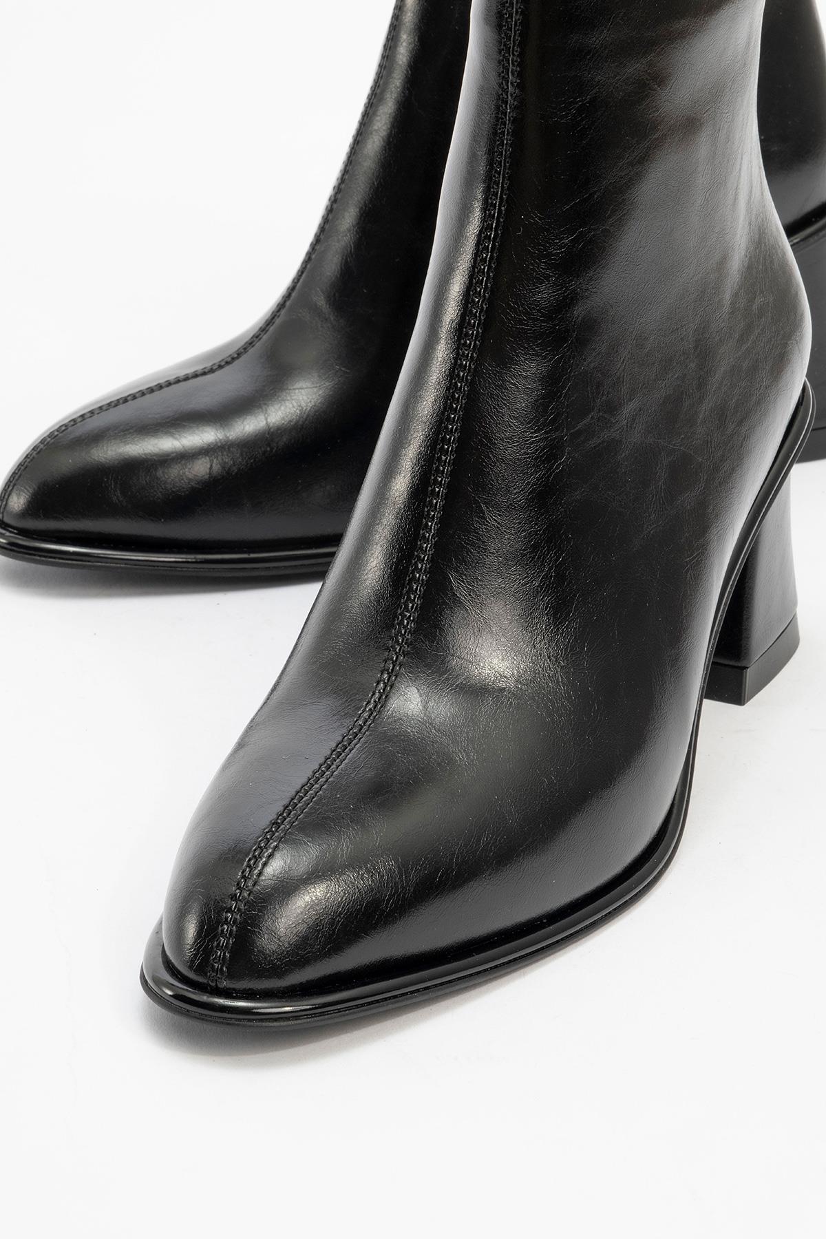 Alba Black Block Heel Boot (Women) - Image 3
