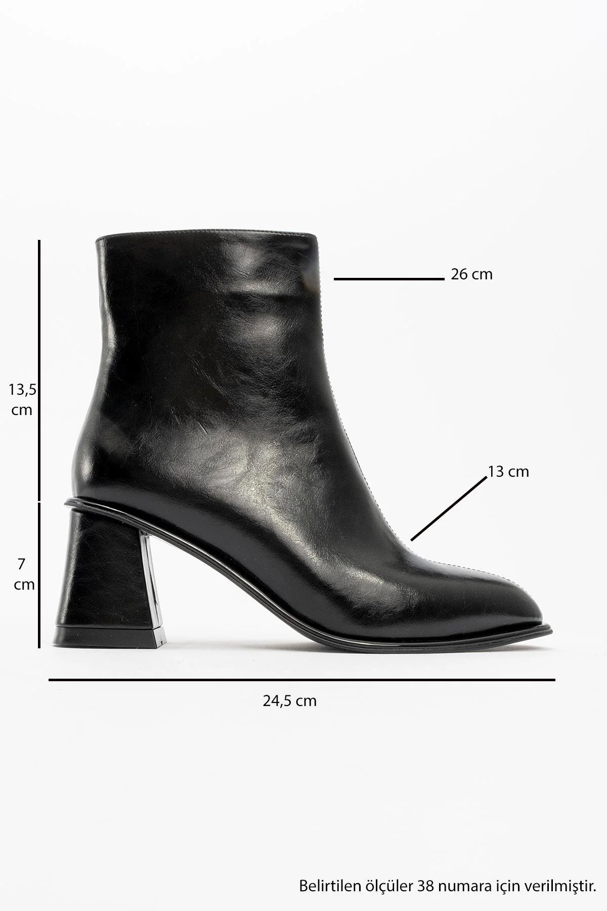 Alba Black Block Heel Boot (Women) - Image 4