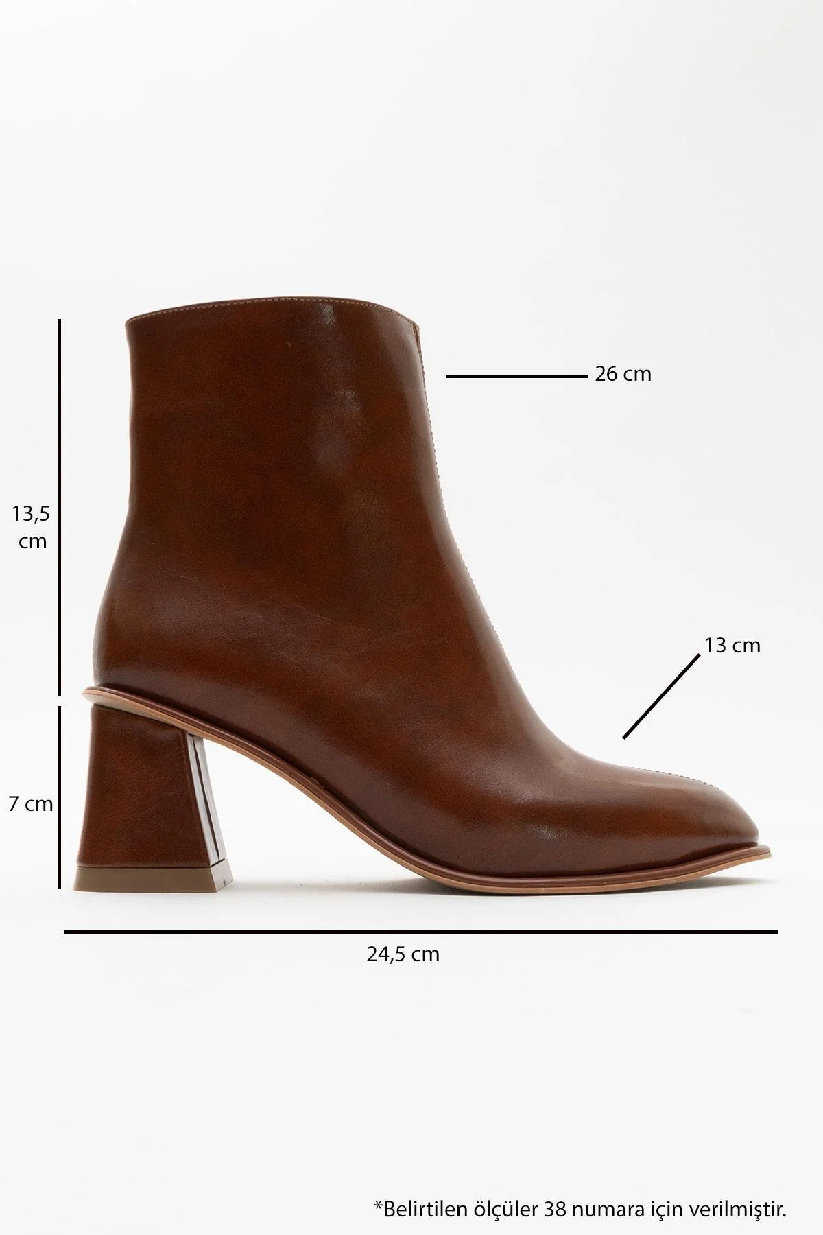 Alba Cognac Brown Block Heel Boot (Women) - Image 5