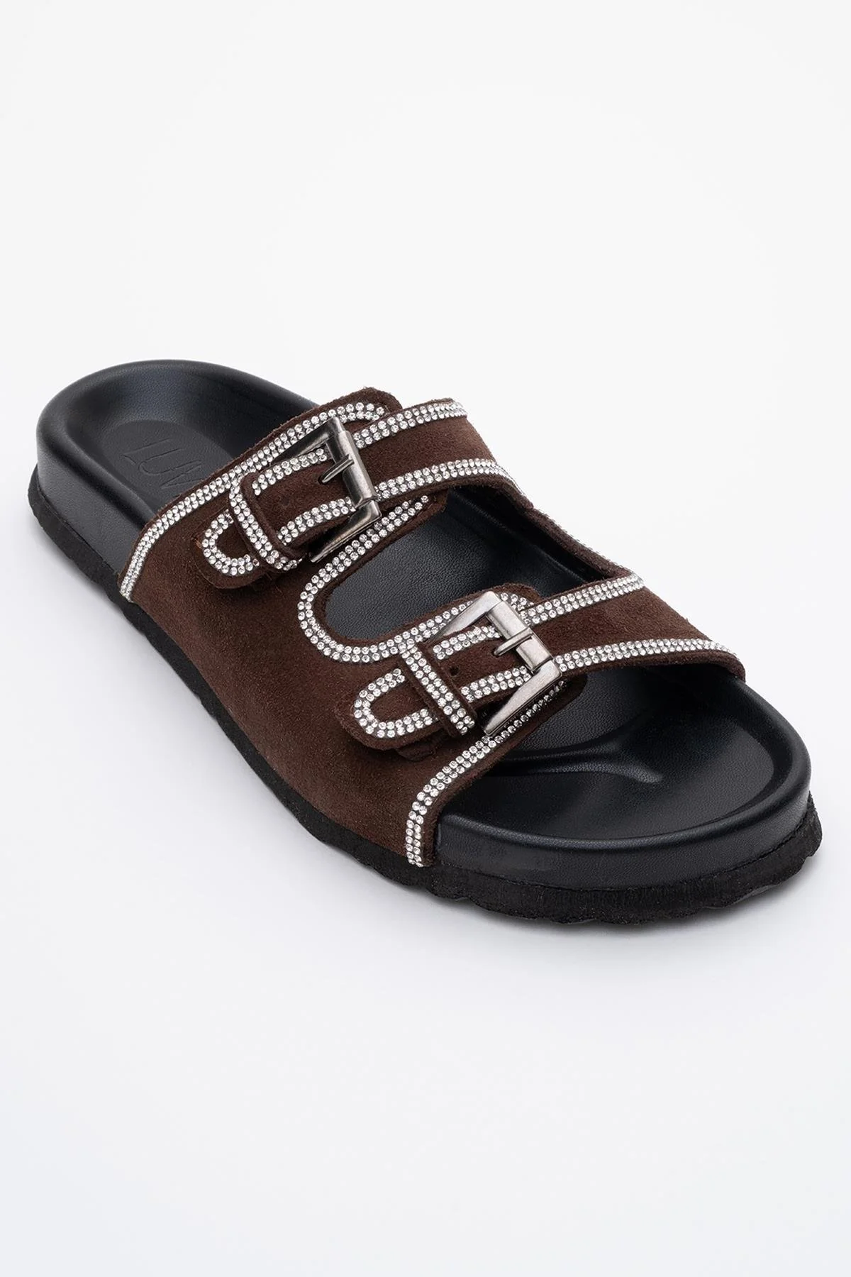Allen - Brown Genuine Leather Slide (Women) - Image 3